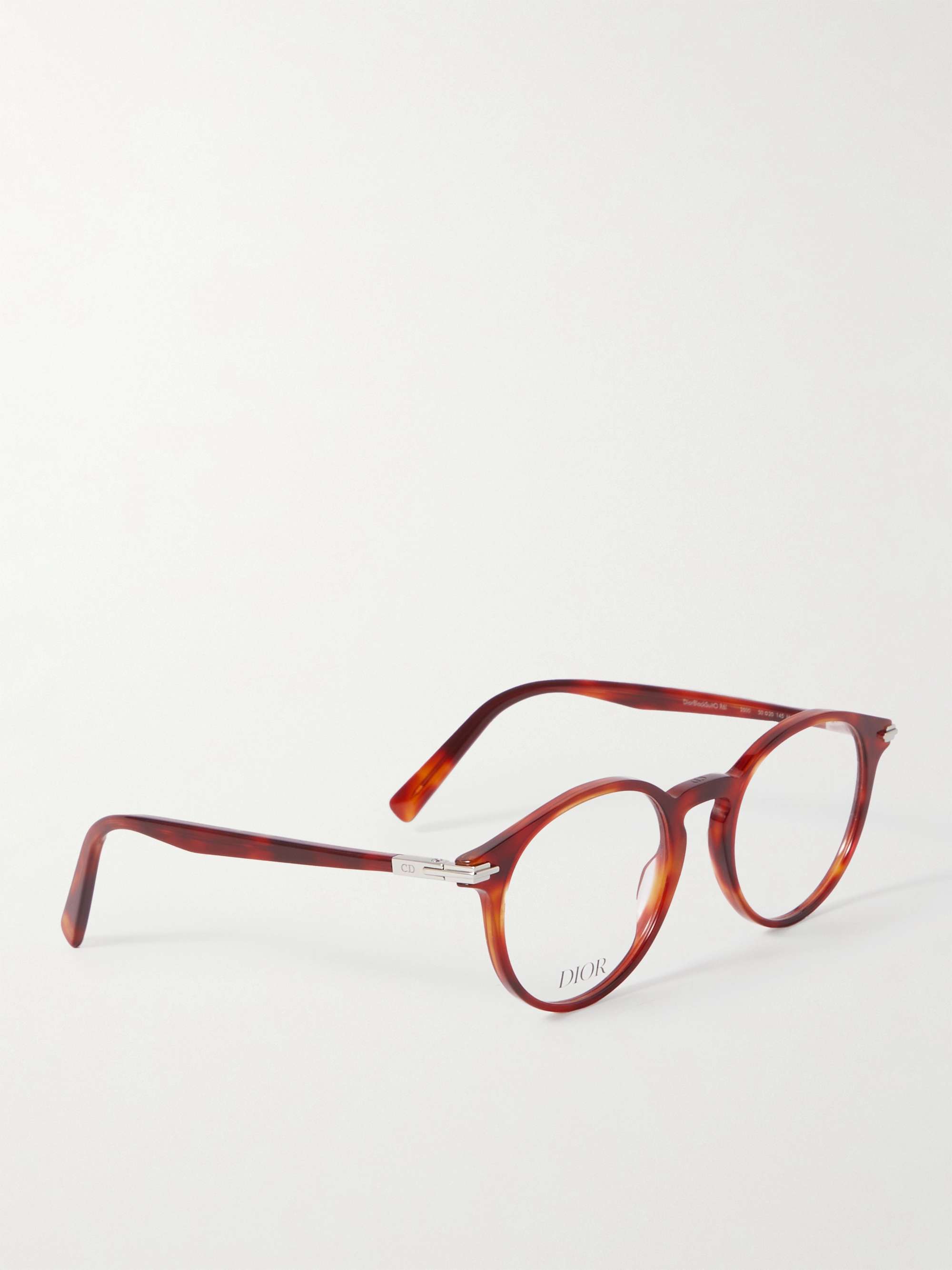 DIOR EYEWEAR DiorBlackSuitO R6I Round-Frame Tortoiseshell Acetate Optical Glasses