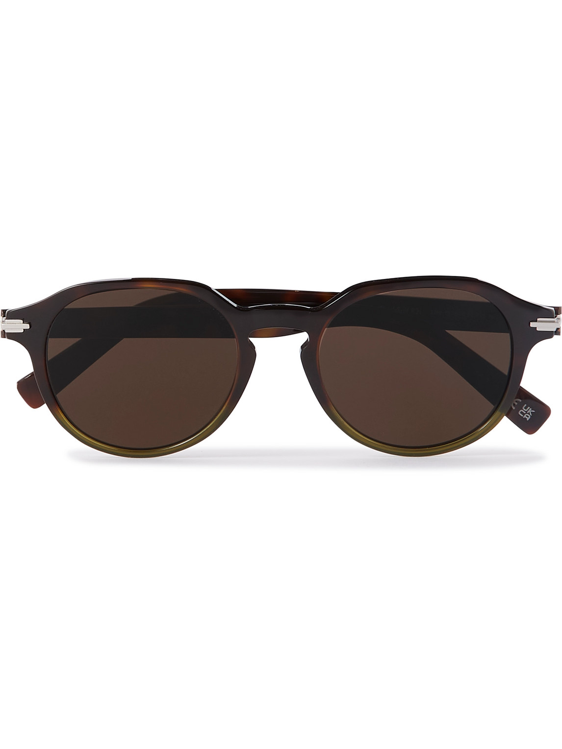 Dior Blacksuit R2i Round-frame Tortoiseshell Acetate Sunglasses In Brown