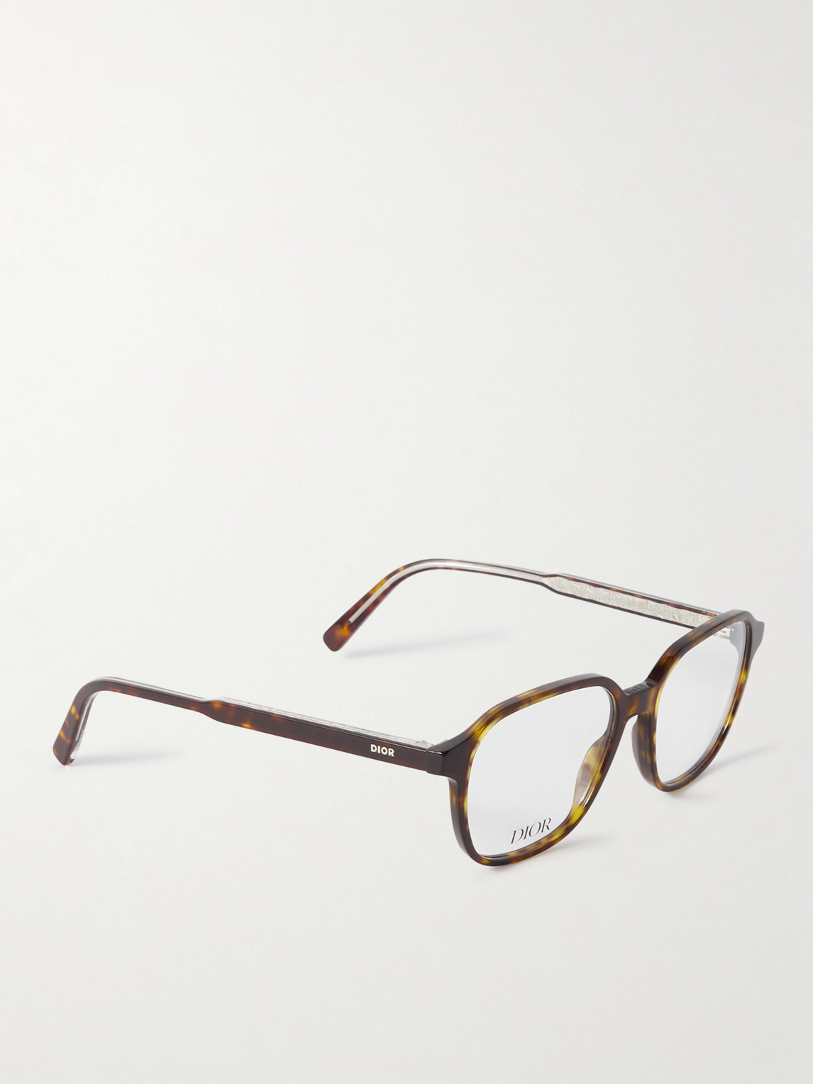 Shop Dior Ino S3i Square-frame Tortoiseshell Acetate Optical Glasses In Brown