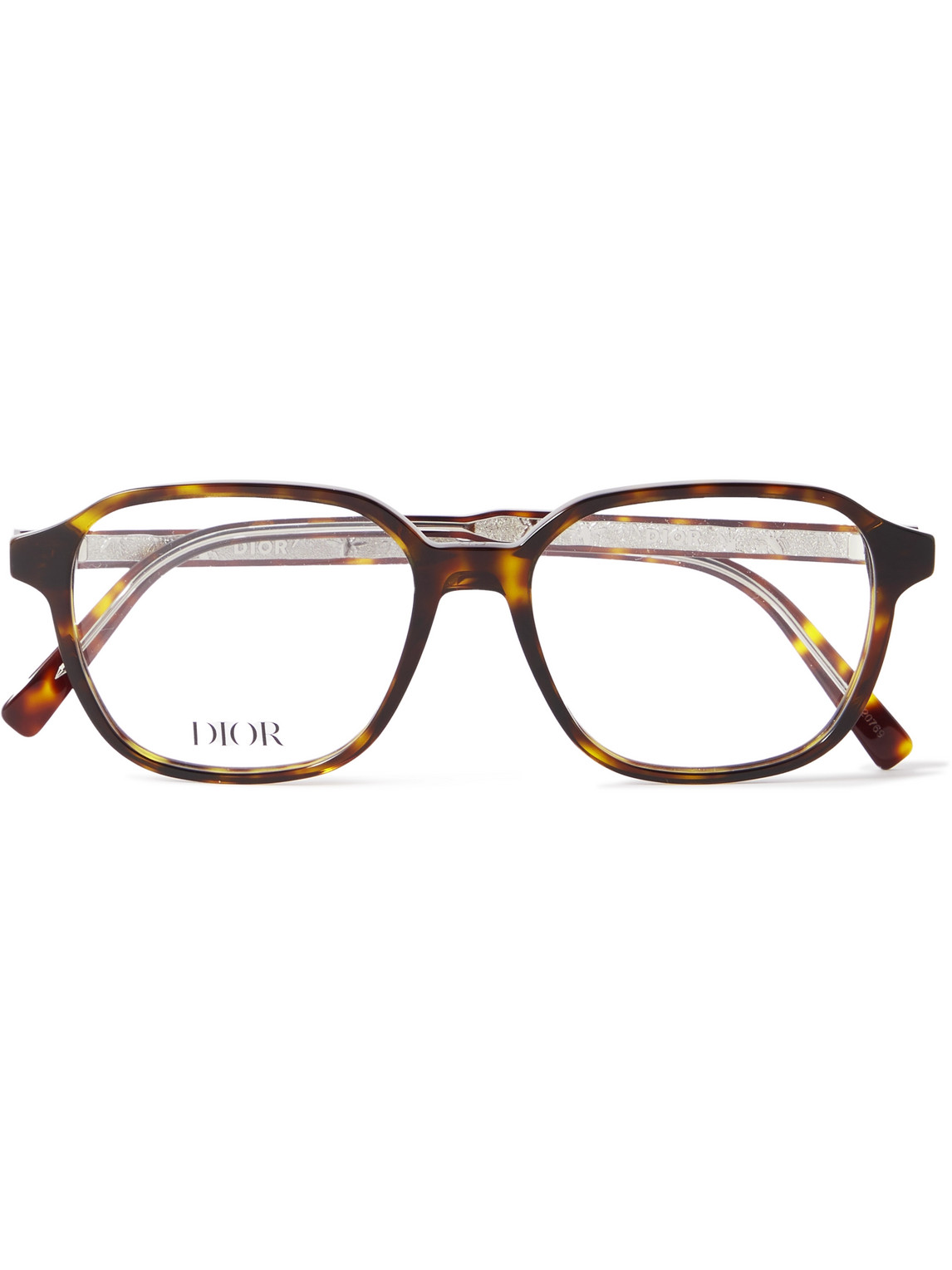 InDiorO S3I Square-Frame Tortoiseshell Acetate Optical Glasses