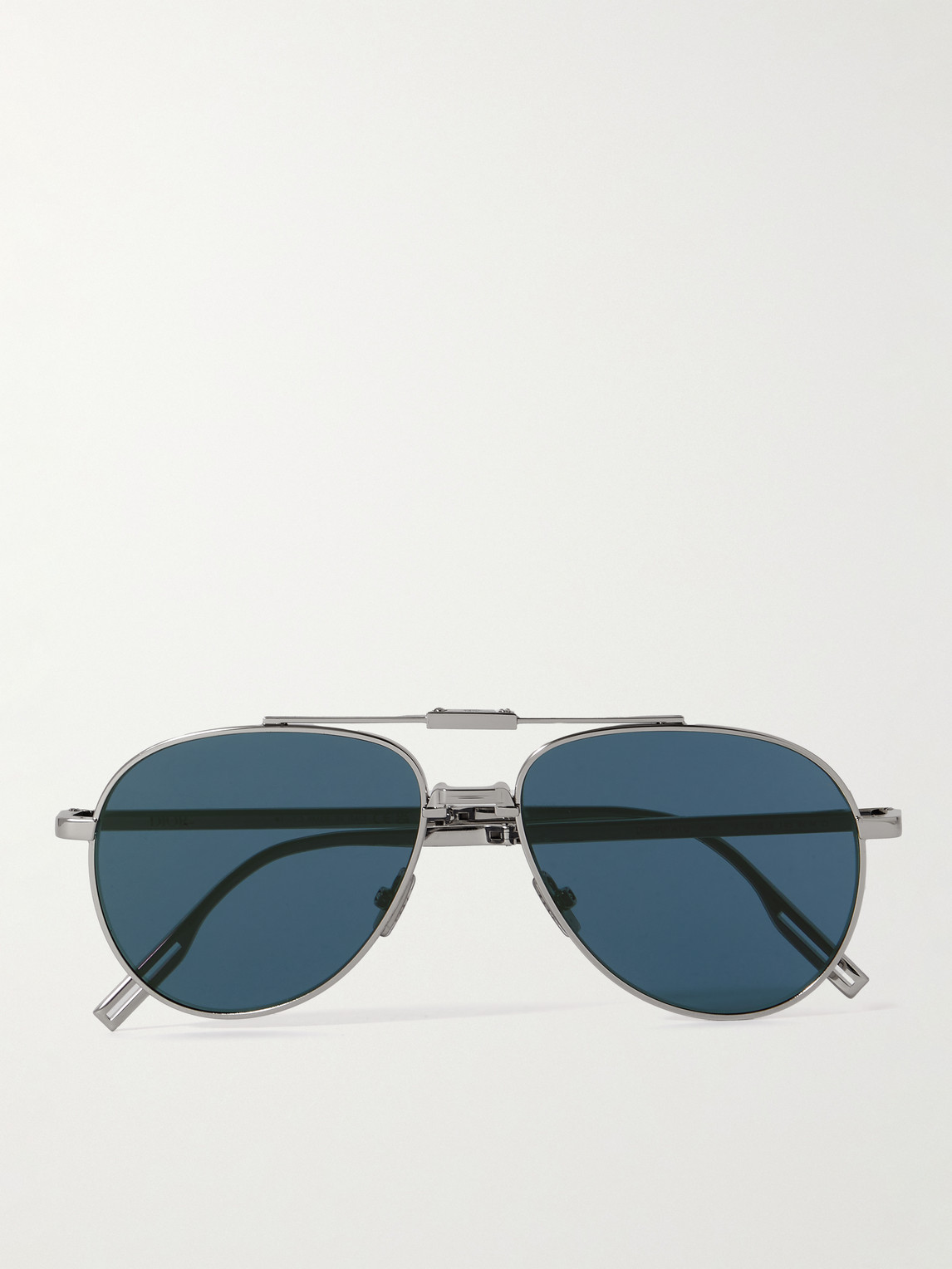 DIOR Eyewear Dior90 A1U Aviator-Style Silver-Tone Sunglasses - Men