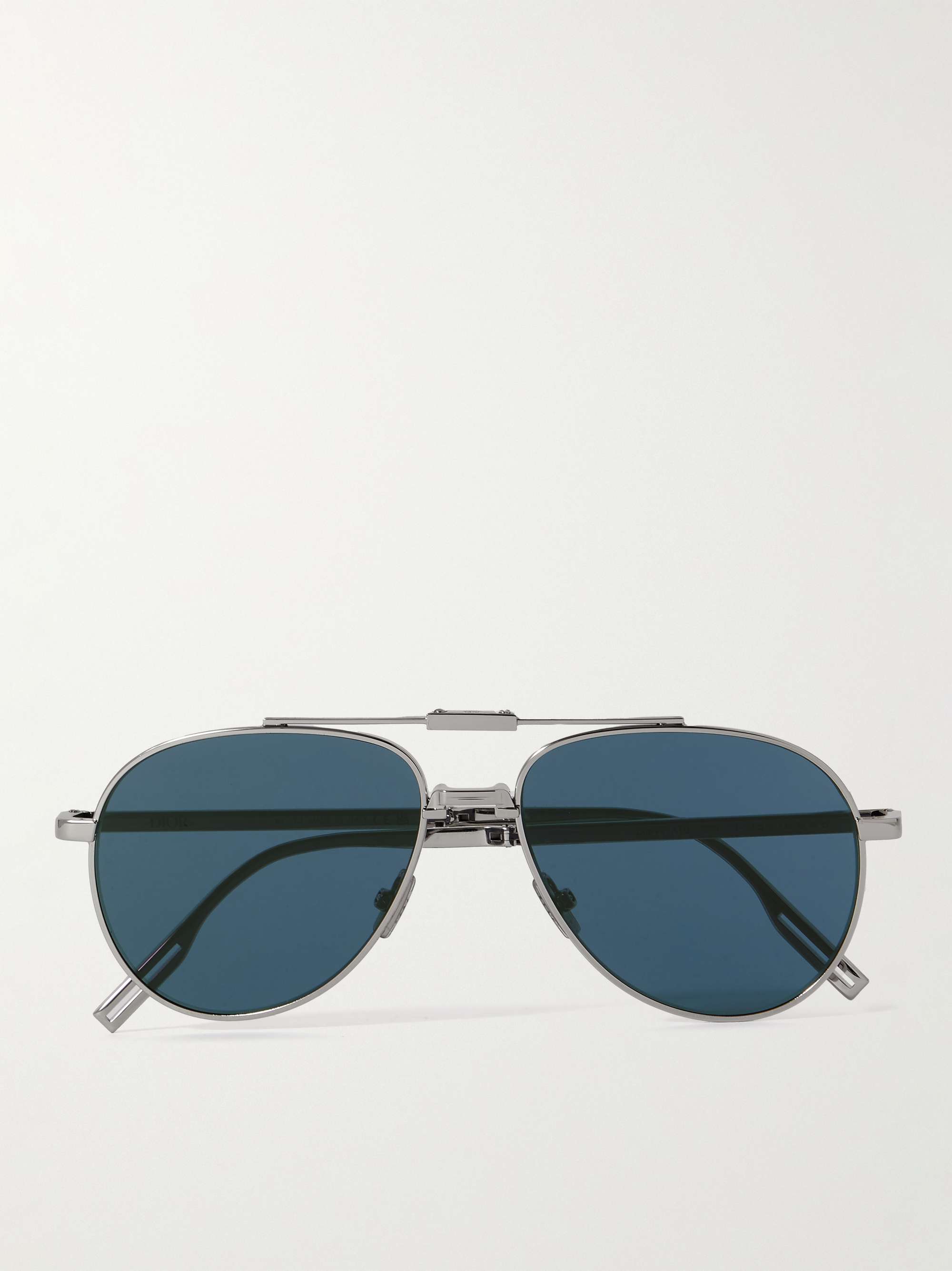 Louis Vuitton Silvertone Metal Aviator Sunglasses