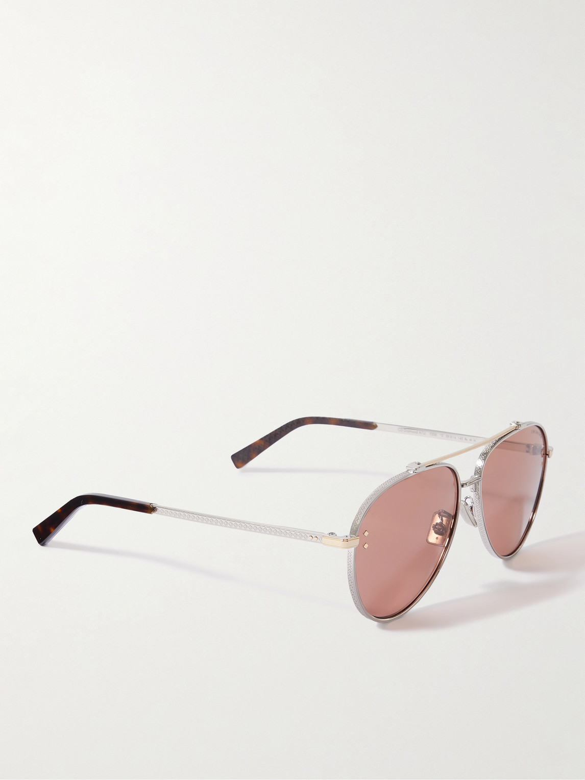 Shop Dior Cd Diamond A1u Aviator-style Silver-tone And Tortoiseshell Acetate Sunglasses In Gold