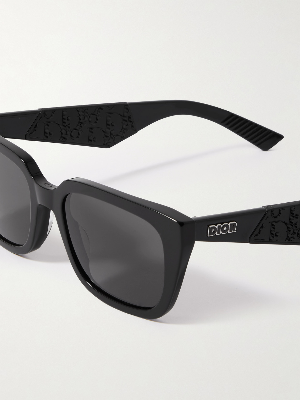 Shop Dior B27 S2i D-frame Acetate Sunglasses In Black