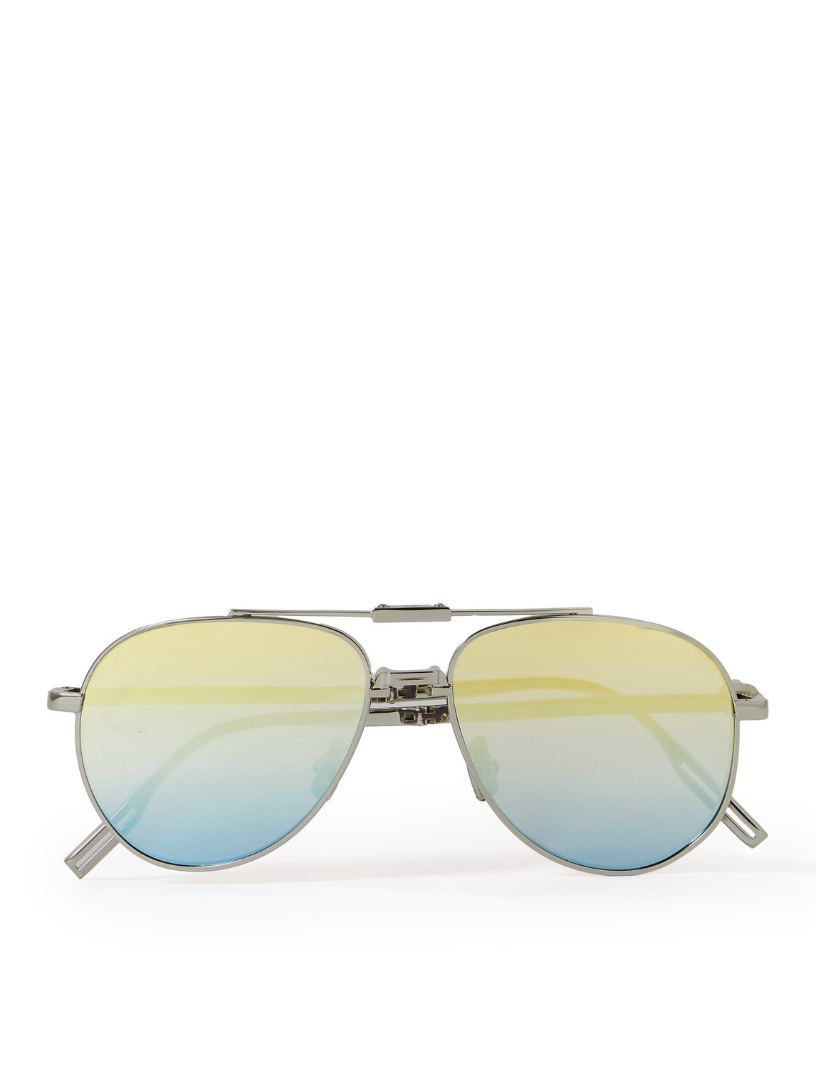 Dior 90 Aviator Metal Sunglasses In Silver
