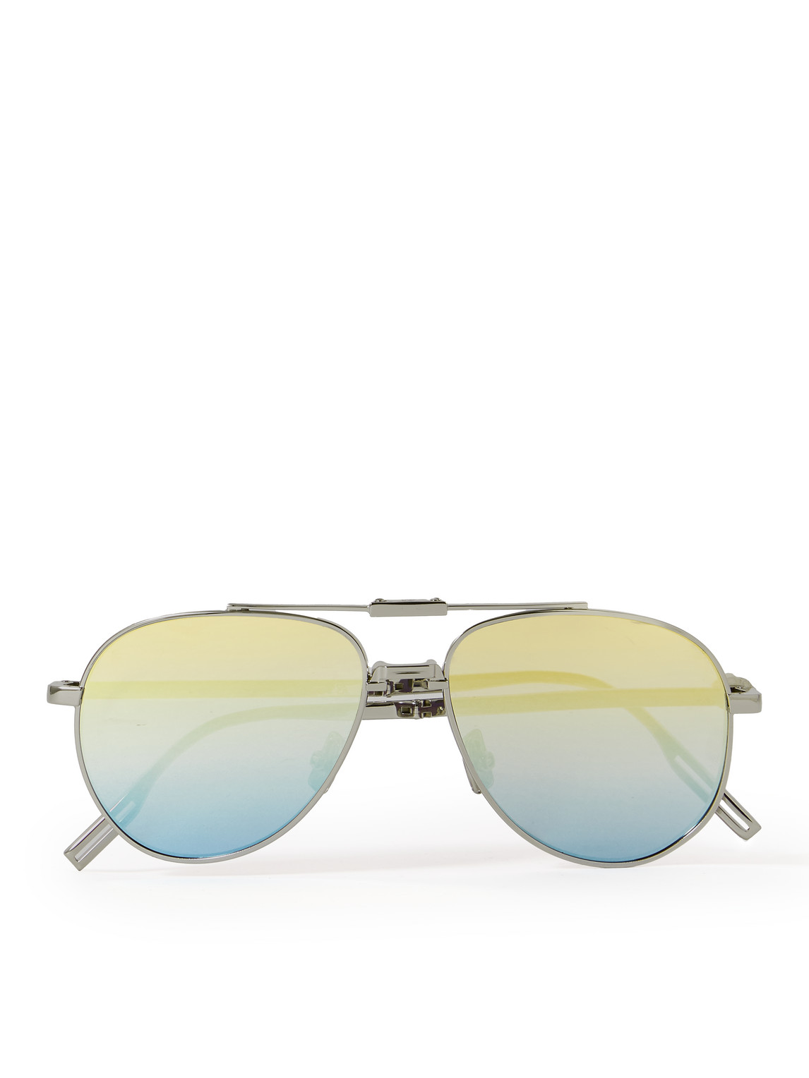 Dior 90 Aviator Metal Sunglasses In Silver