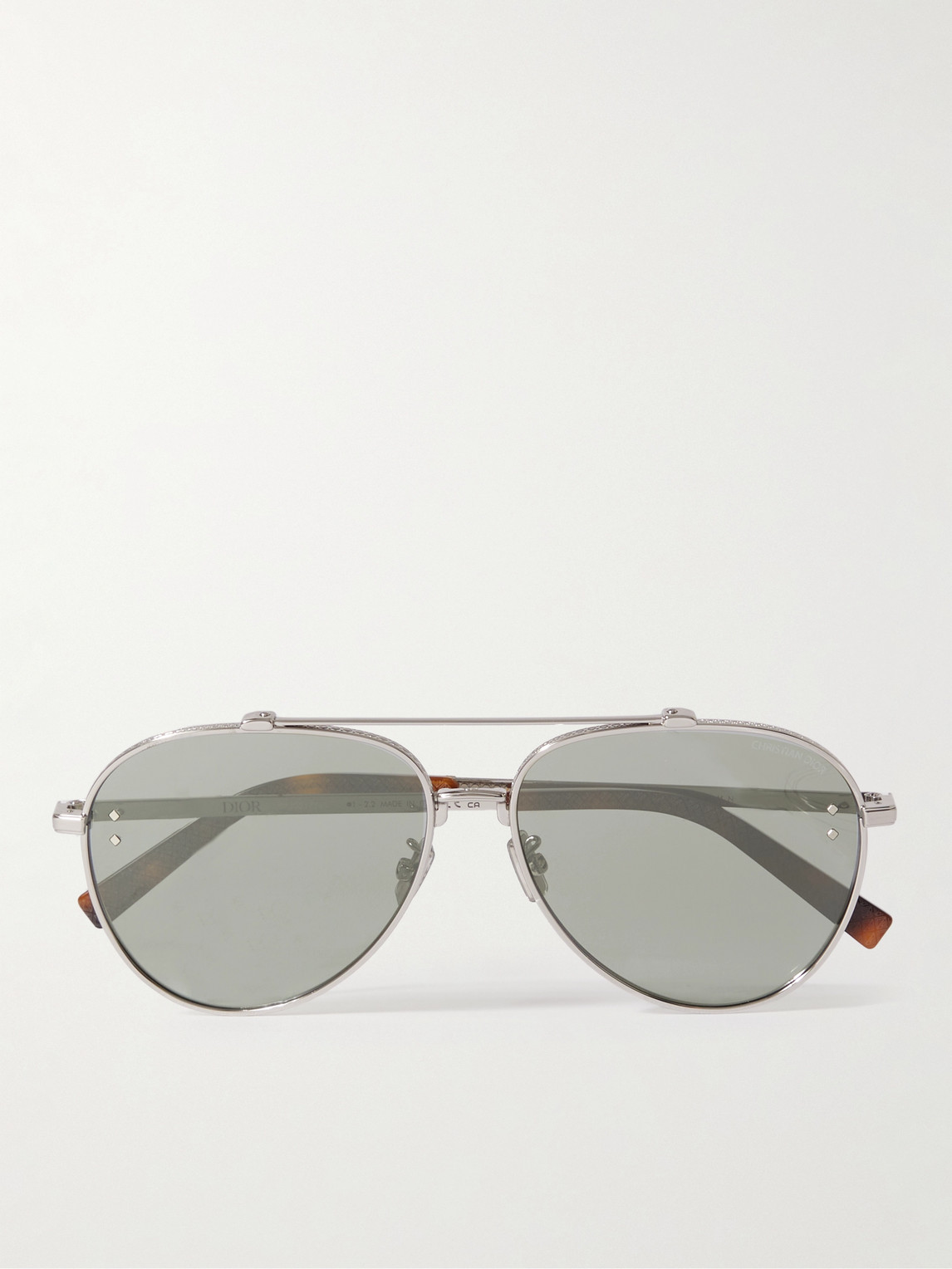 DIOR Eyewear CD Diamond A1U D-Drame Silver-Tone and Tortoiseshell Acetate Sunglasses - Men