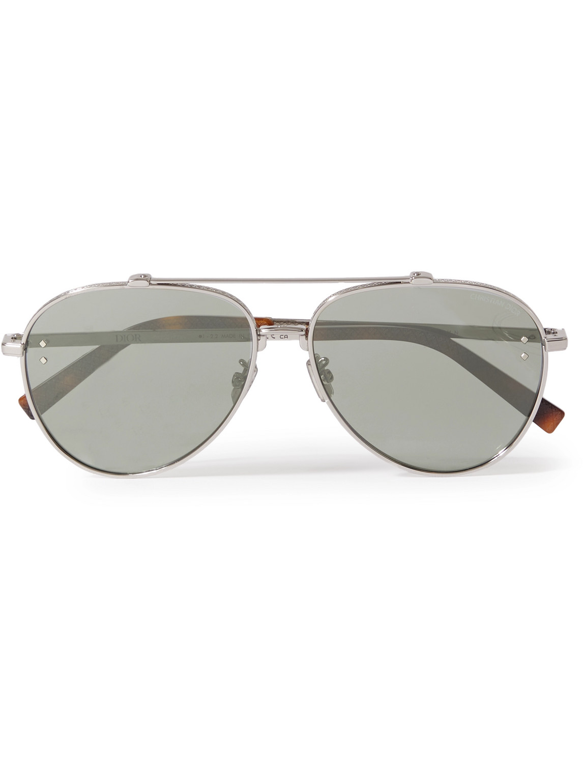 Dior Cd Diamond A1u D-drame Silver-tone And Tortoiseshell Acetate Sunglasses