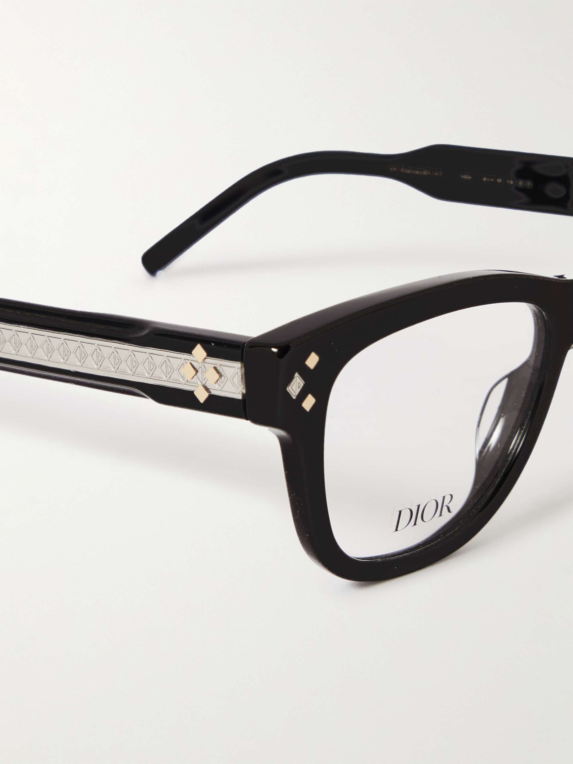 DIOR EYEWEAR CD DiamondO S1l Round-Frame Acetate Optical Glasses