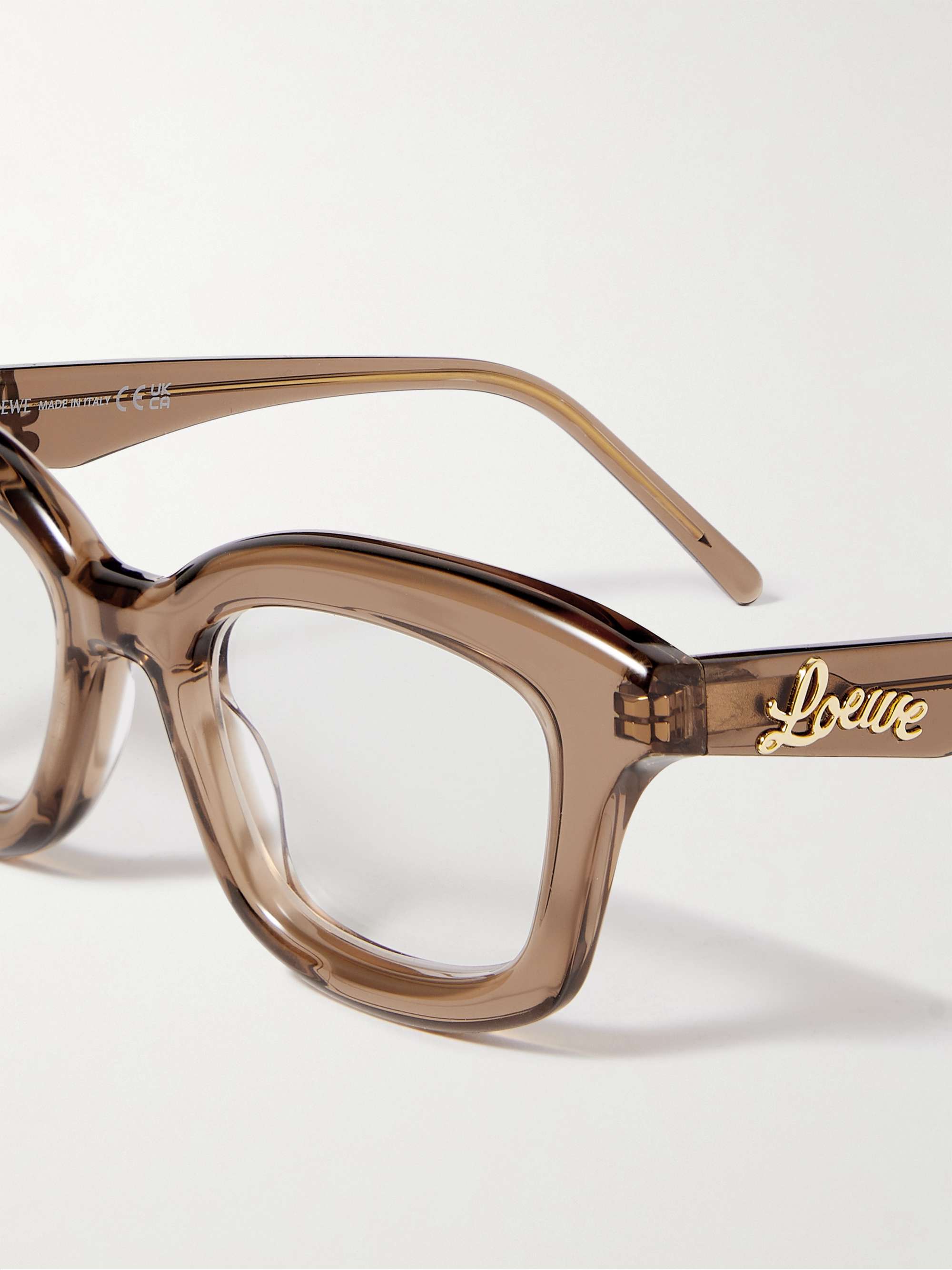 LOEWE Curvy Square-Frame Acetate Optical Glasses