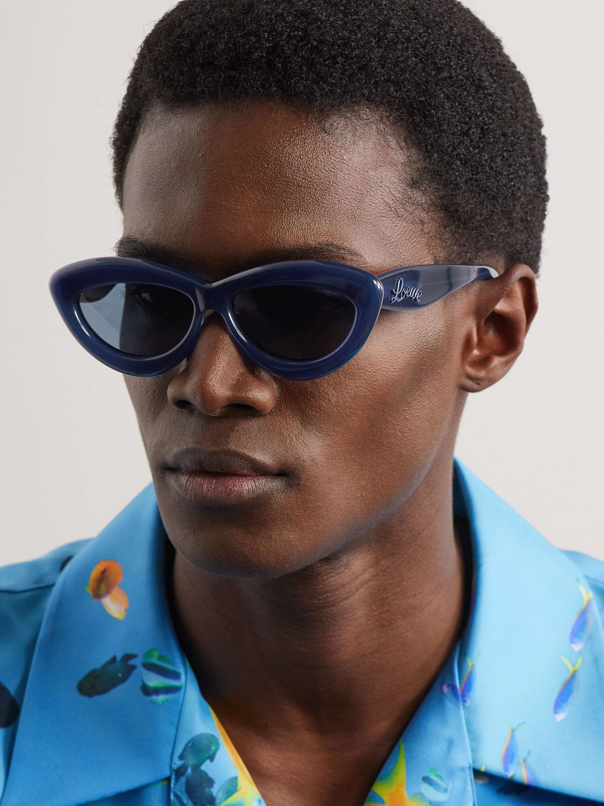 LOEWE Curvy Cat-Eye Acetate Sunglasses | MR PORTER