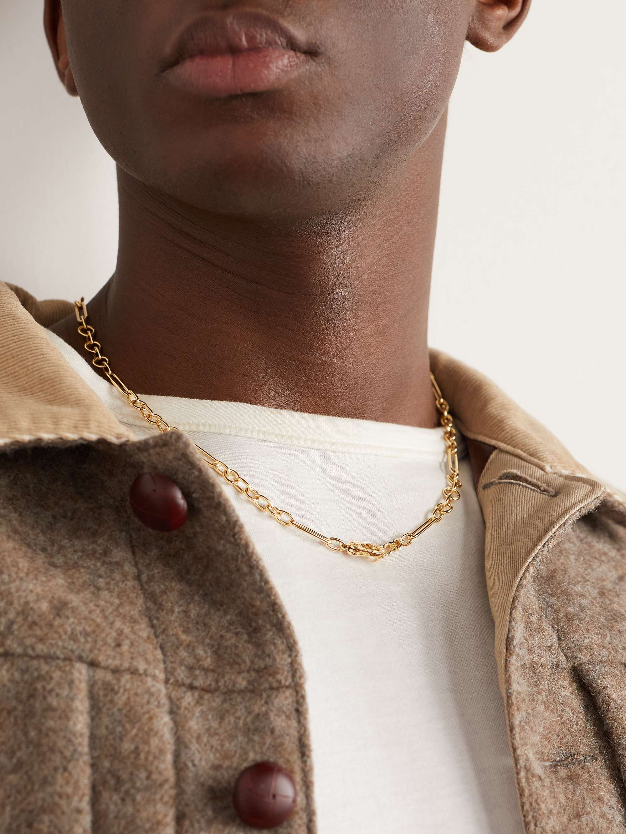 FOUNDRAE Sister Hook Gold Diamond Chain Necklace