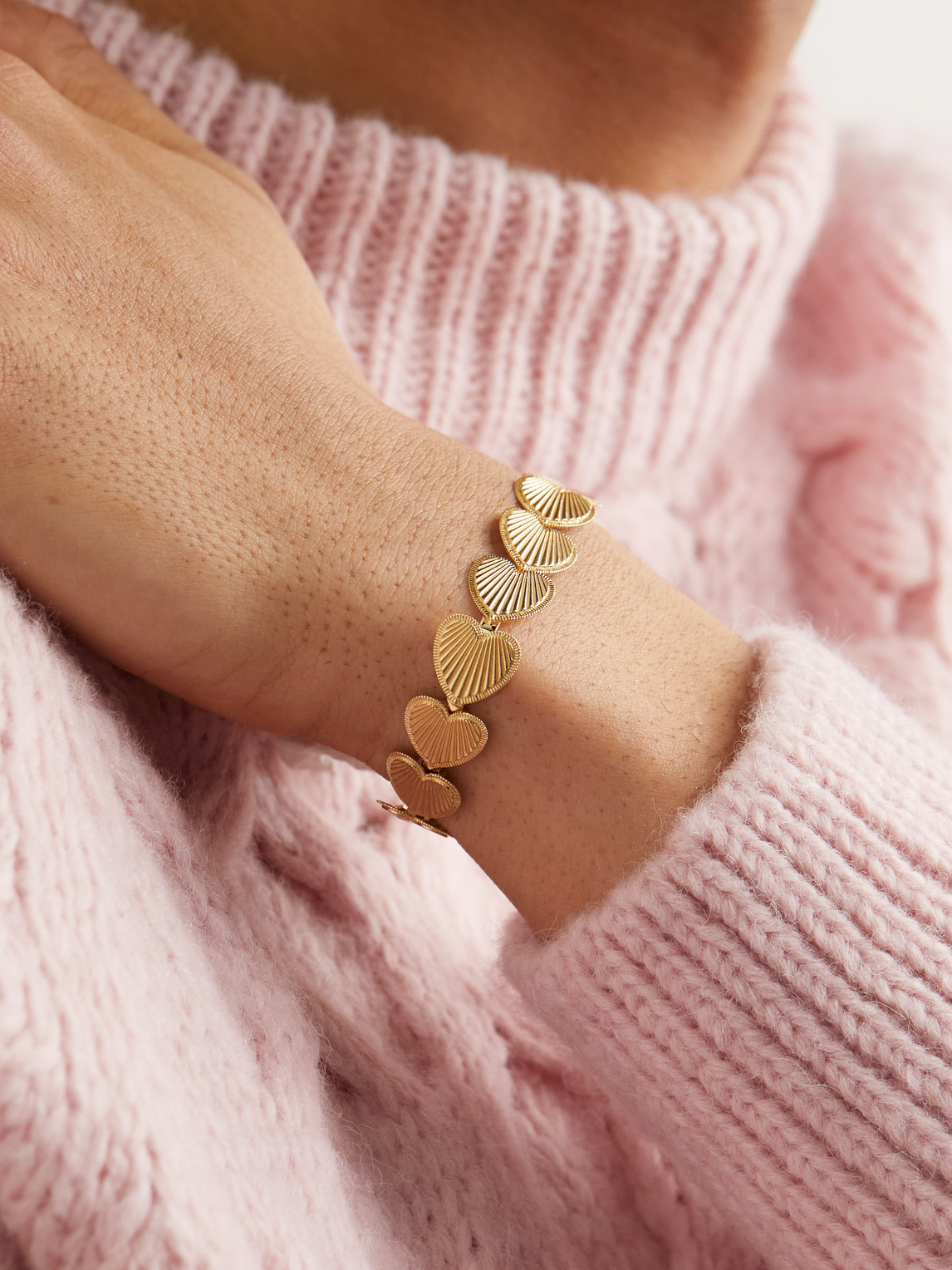 Shop Foundrae Love Token Gold Bracelet