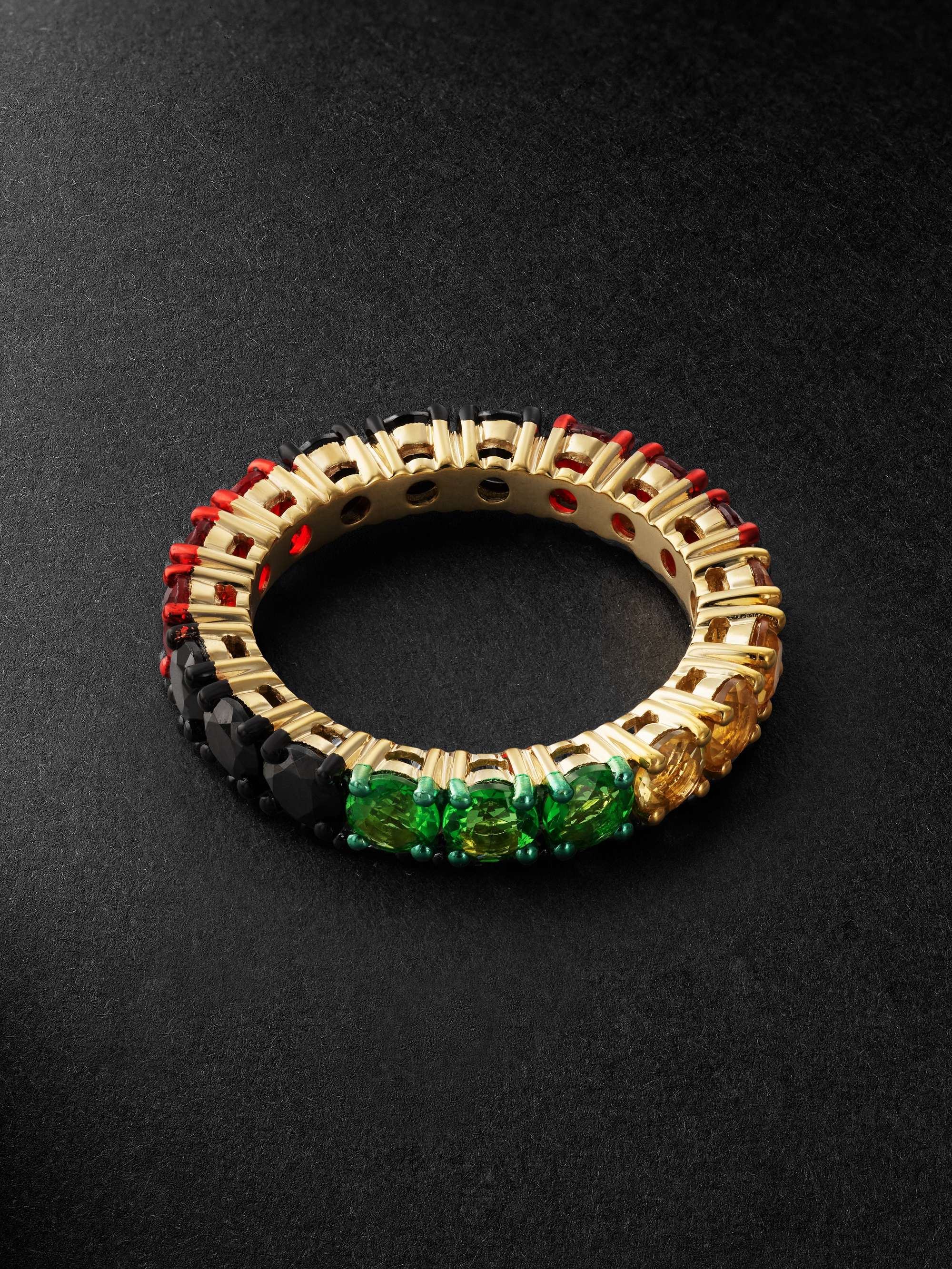 YVONNE LÉON Gold Multi-Stone Ring