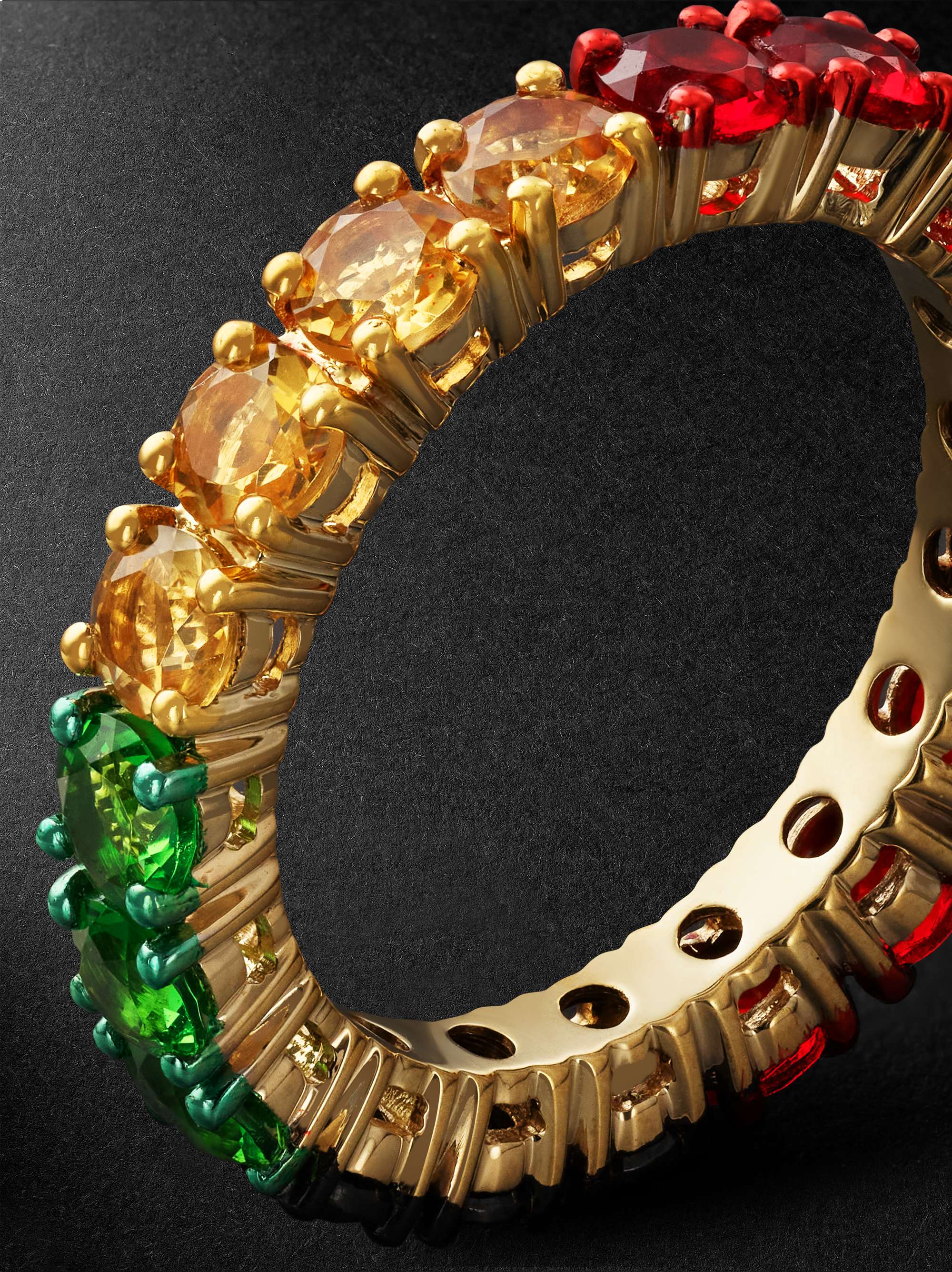 YVONNE LÉON Gold Multi-Stone Ring