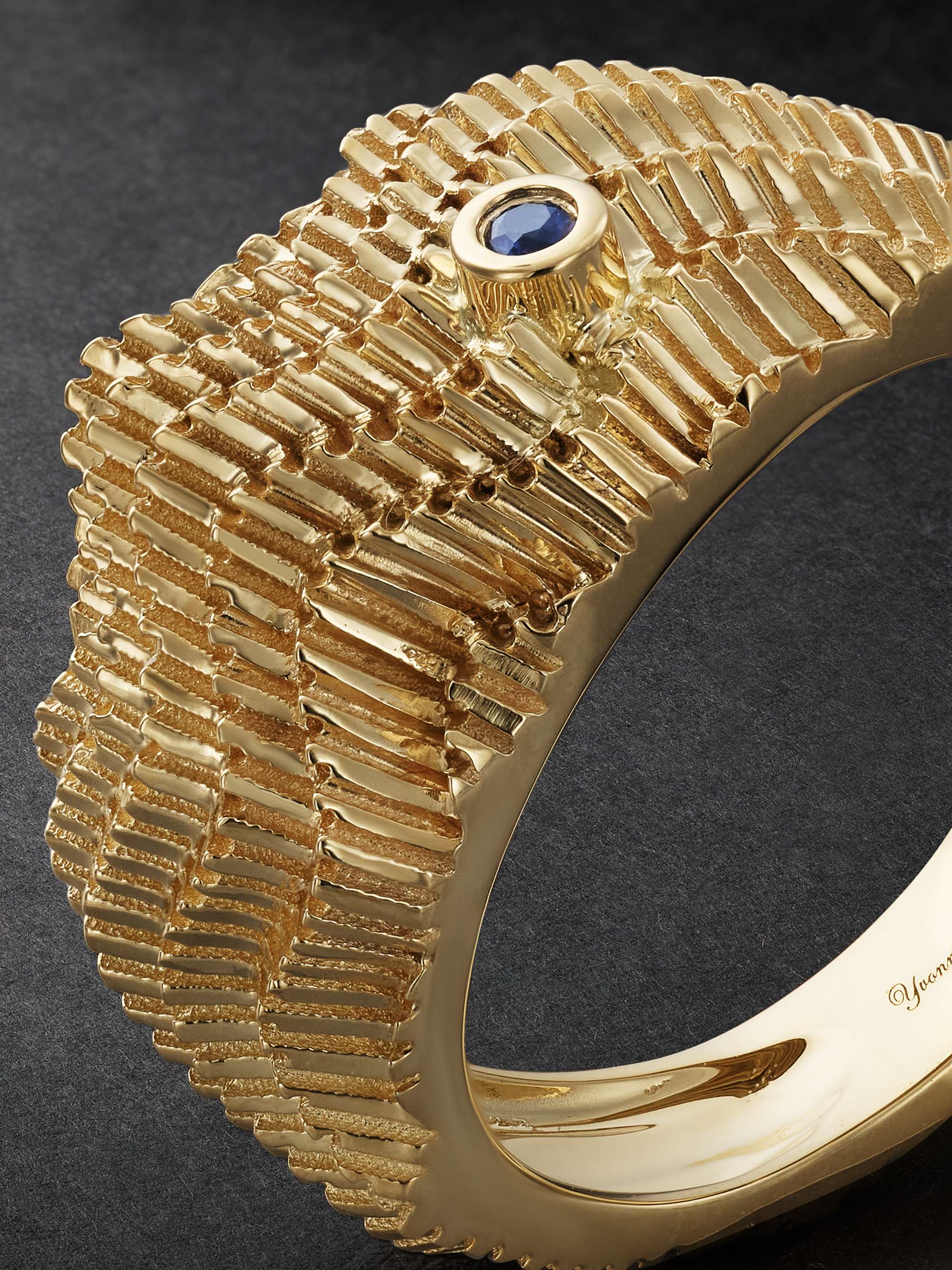 YVONNE LÉON Gold Sapphire Ring