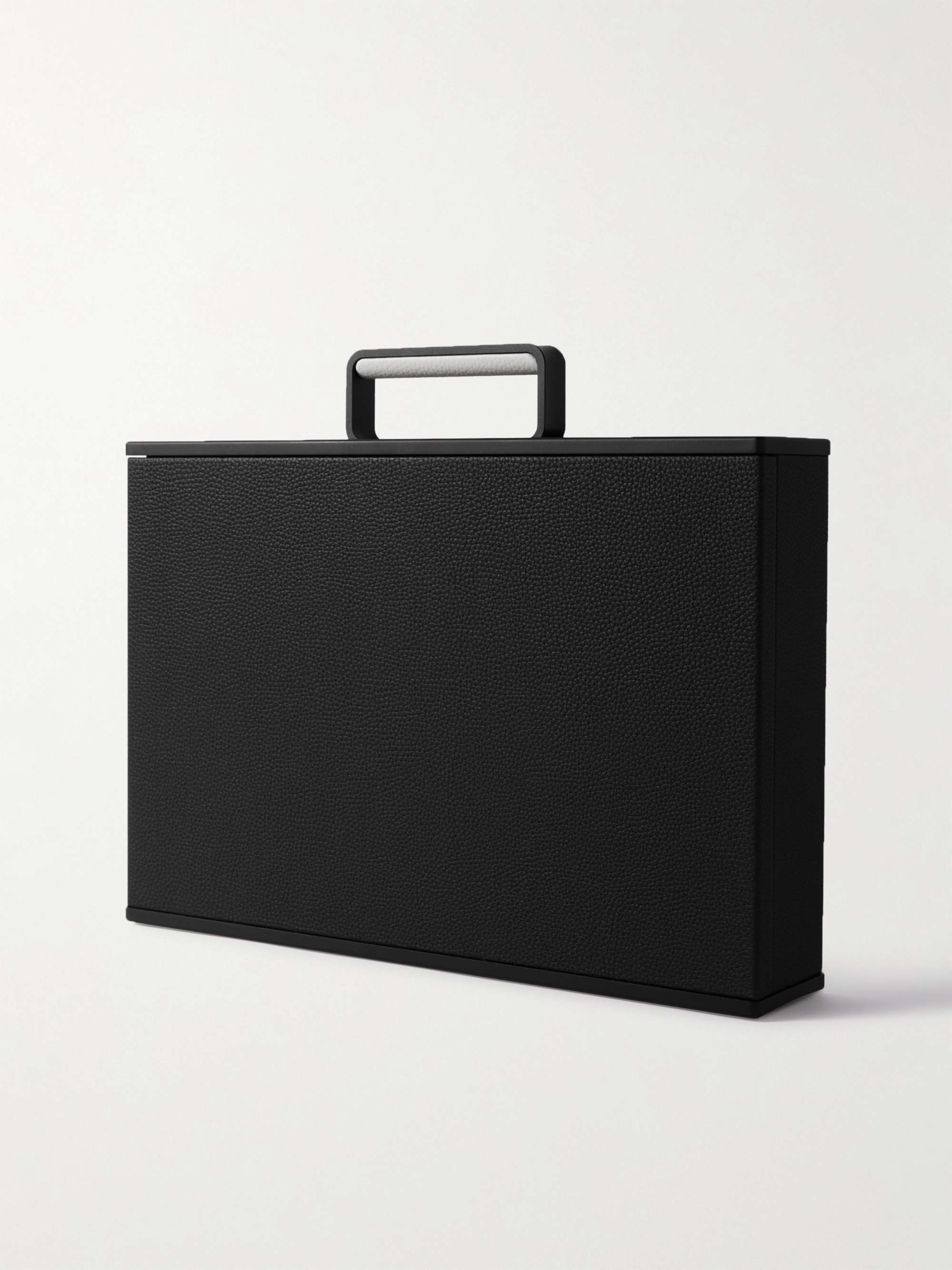 CHARLES SIMON Mackenzie Full-Grain Leather 10-Piece Travel Watch Case
