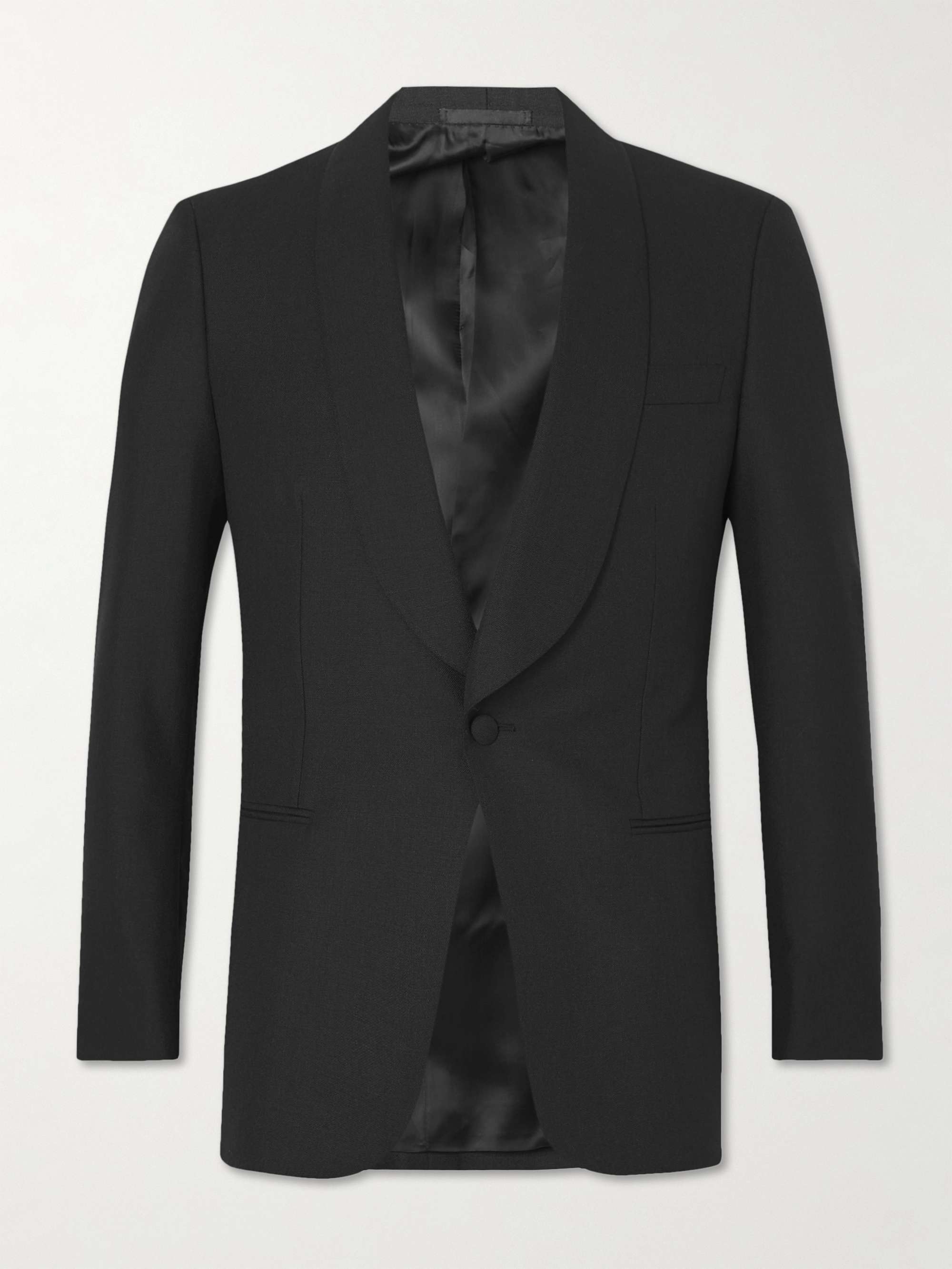 Black Harry Wool and Mohair-Blend Tuxedo Jacket | KINGSMAN | MR PORTER