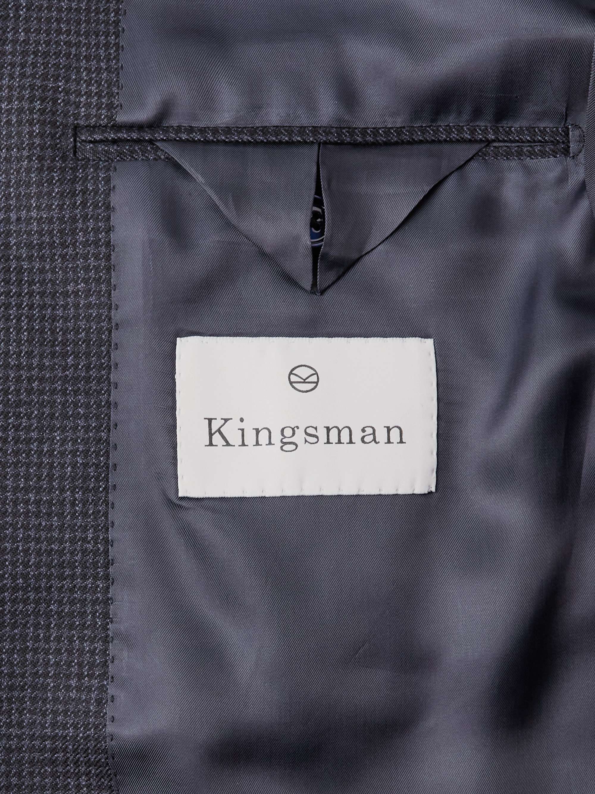 KINGSMAN Puppytooth Wool Suit Jacket