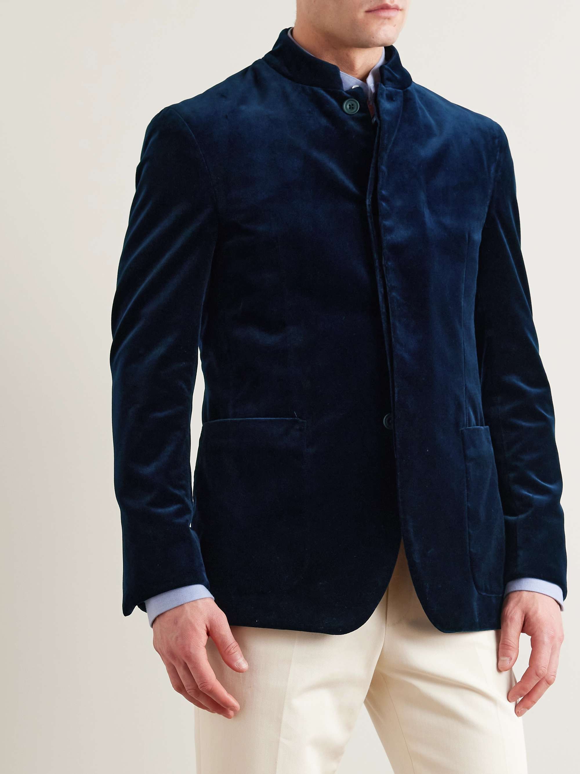 KINGSMAN Cotton-Velvet Blazer