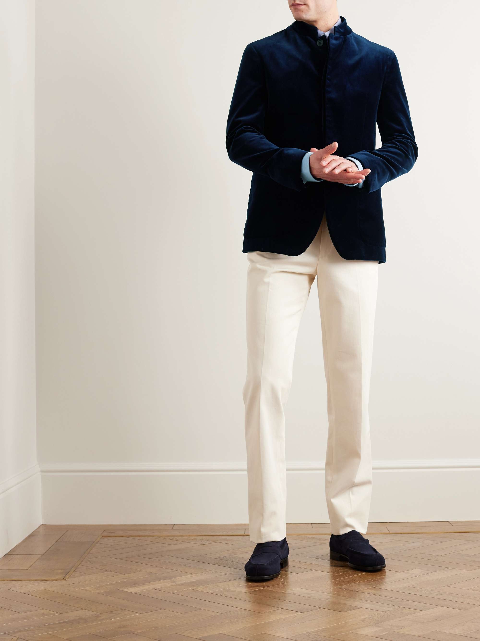KINGSMAN Cotton-Velvet Blazer