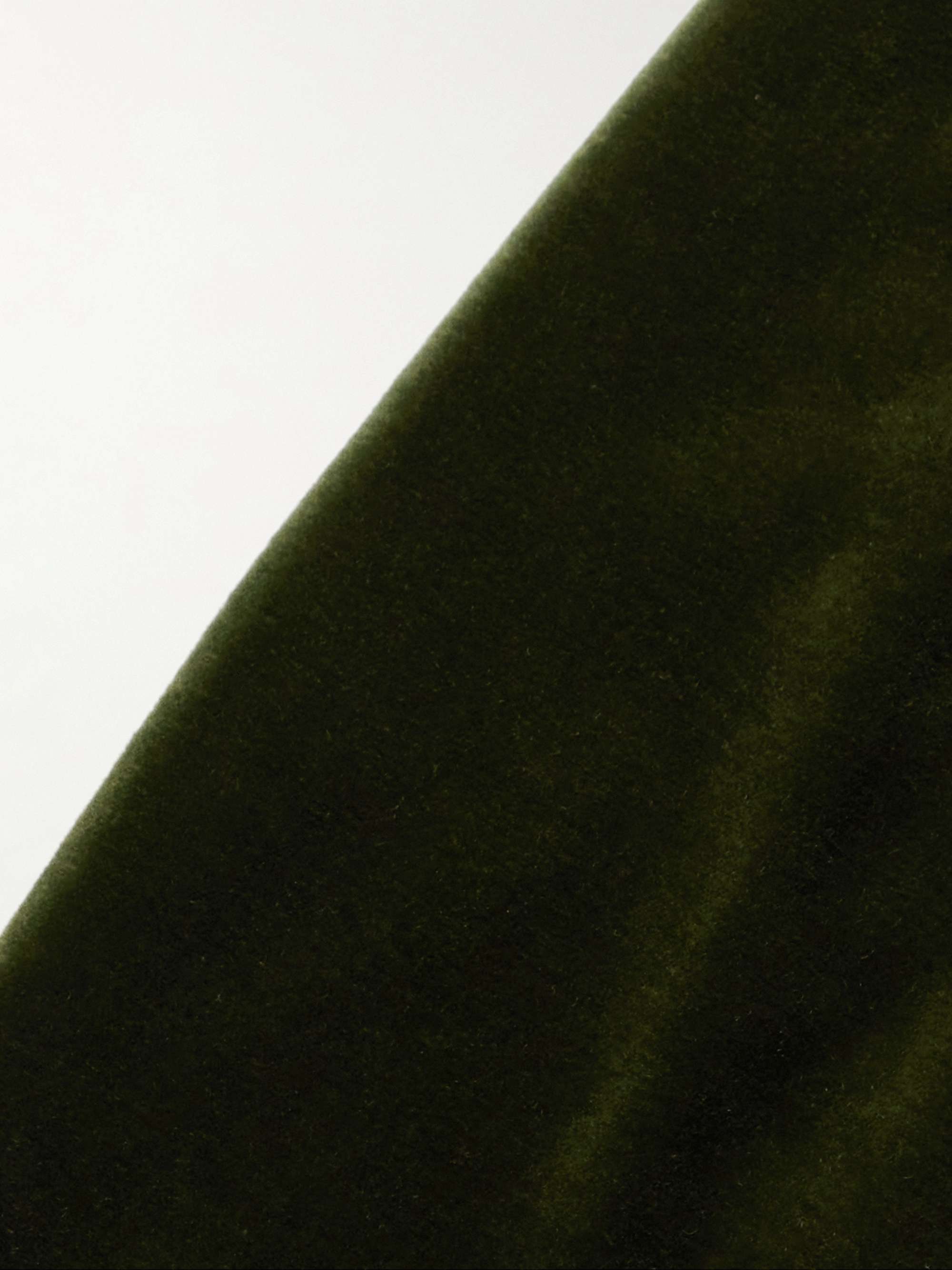 KINGSMAN Shawl-Collar Cotton-Blend Velvet Tuxedo Jacket