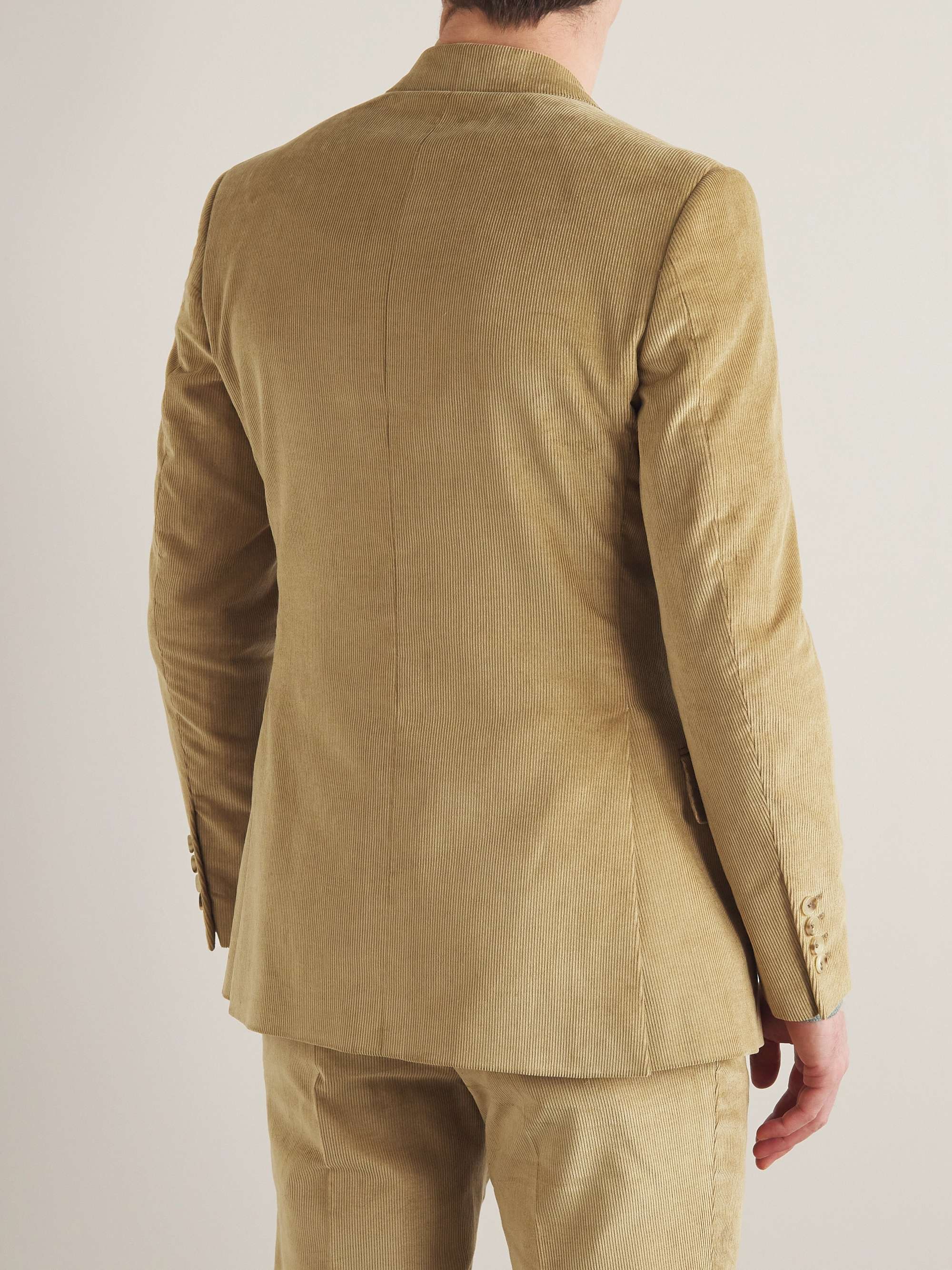 KINGSMAN Slim-Fit Cotton and Cashmere-Blend Corduroy Suit Jacket
