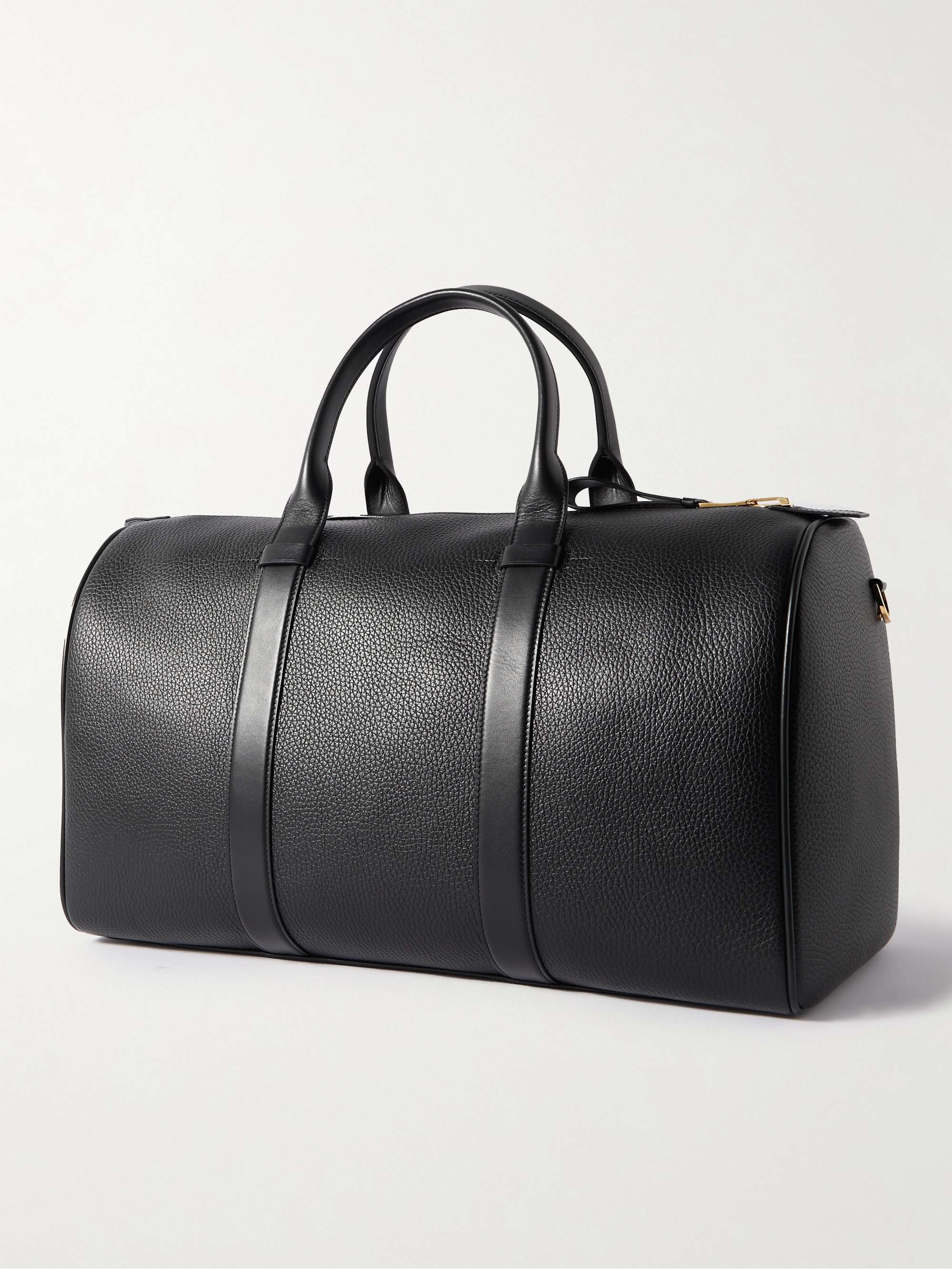 TOM FORD Pebble-Grain Leather Duffle Bag