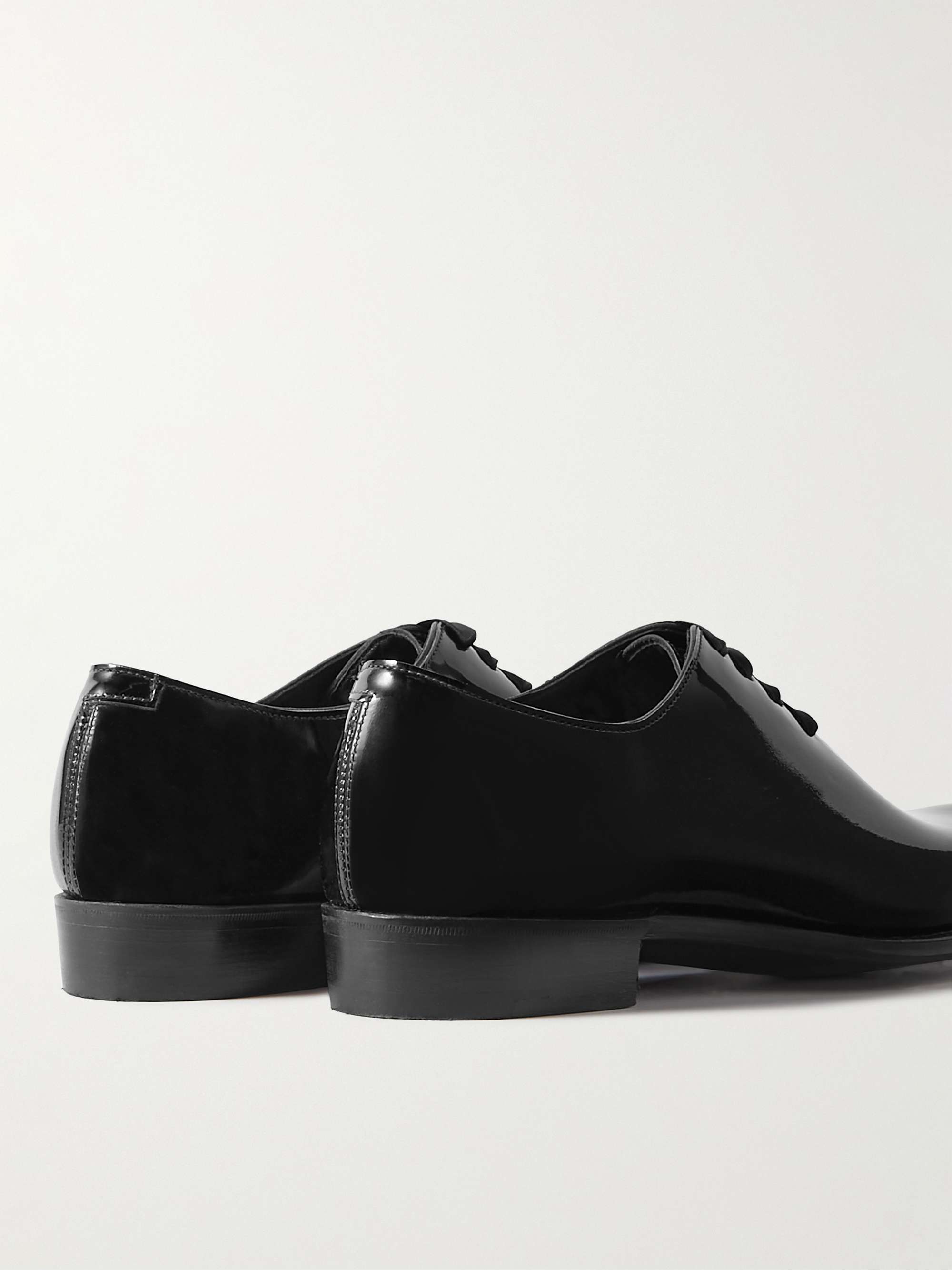 GEORGE CLEVERLEY Merlin Whole-Cut Patent-Leather Oxford Shoes
