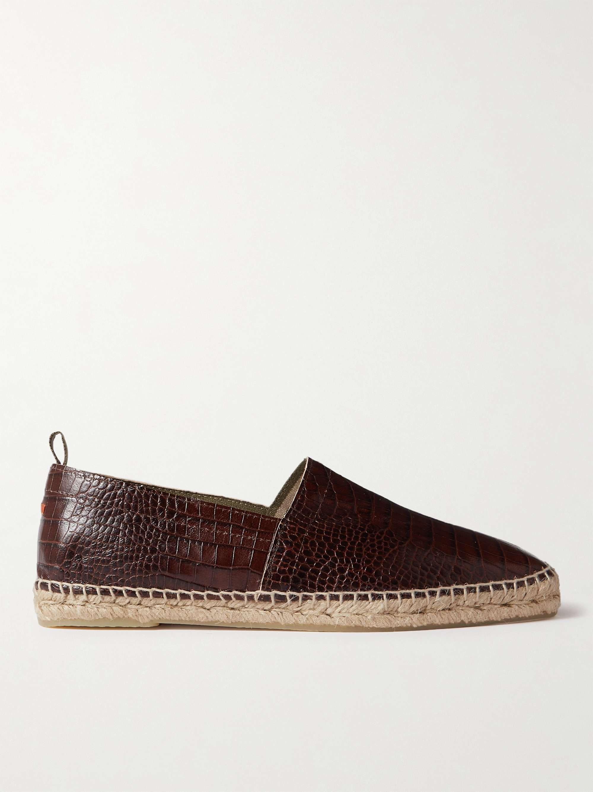 CASTAÑER Pablo Croc-Effect Leather Espadrilles for Men | MR PORTER