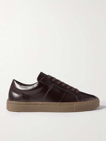 MR P. Larry Glossed-Leather Sneakers