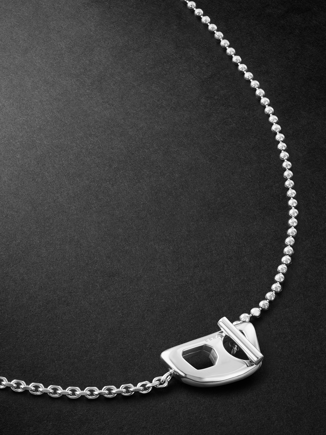 EÉRA – Stone Small White Gold Necklace