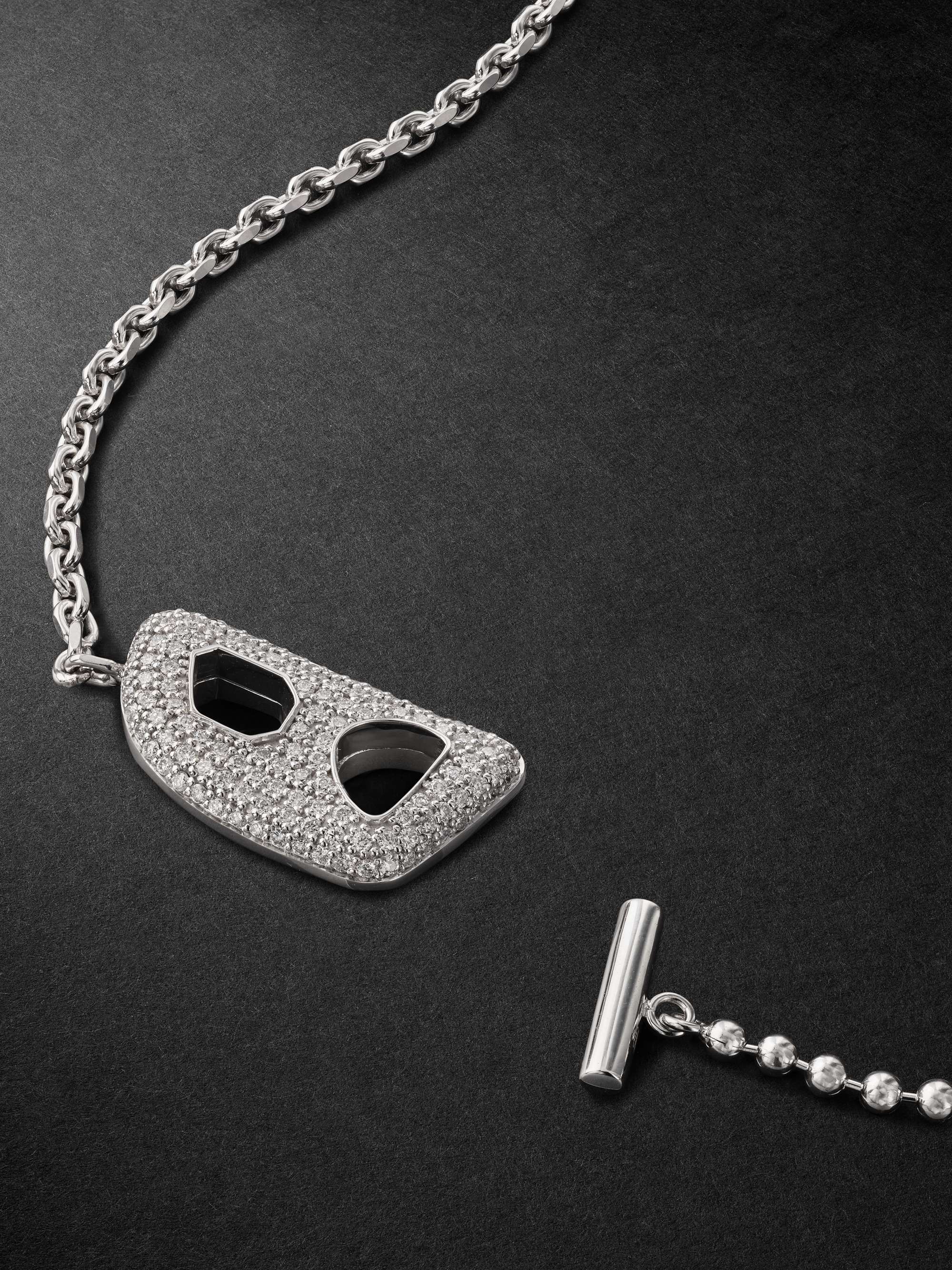 EÉRA Stone White Gold Diamond Necklace