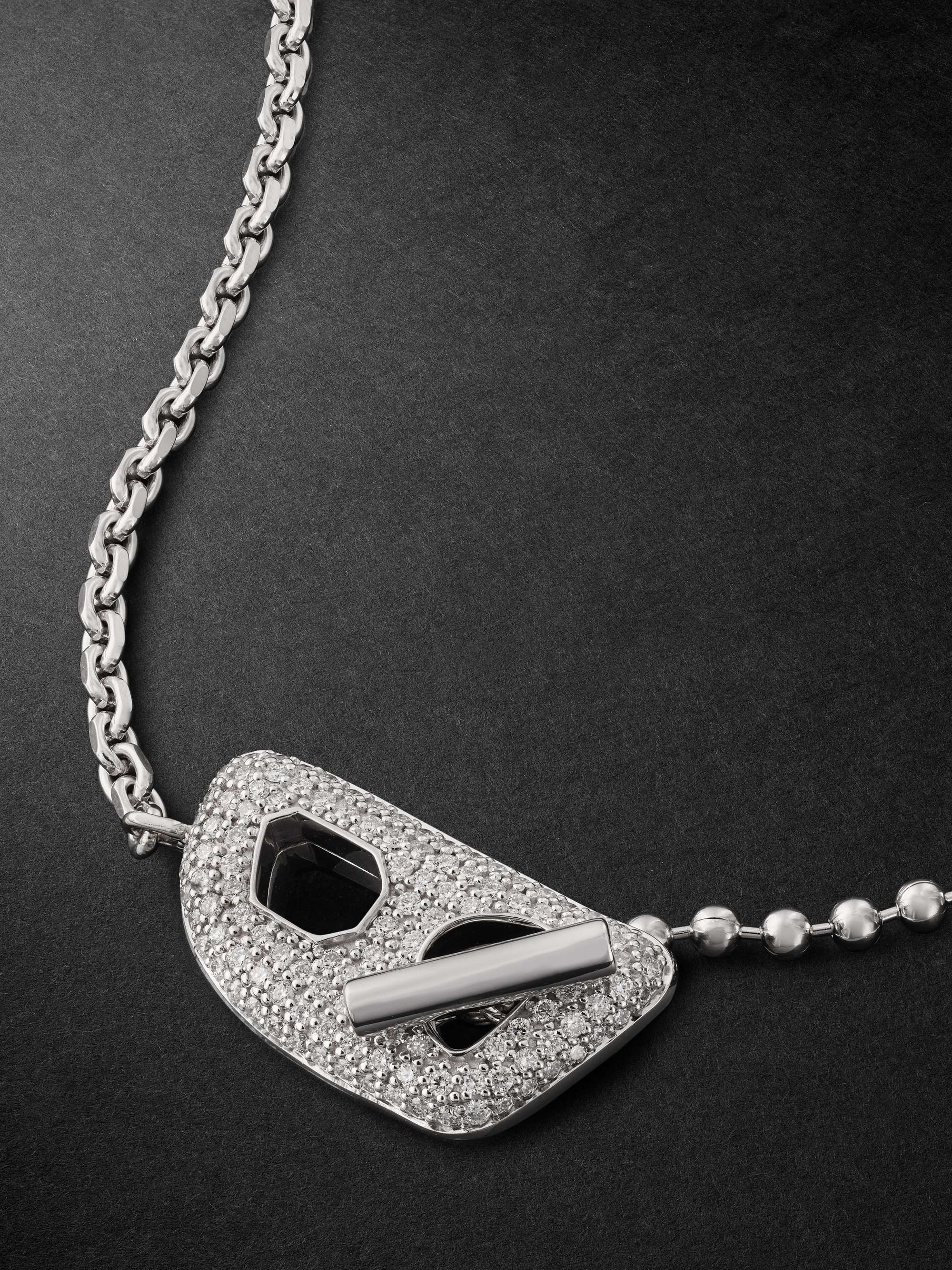 EÉRA Stone White Gold Diamond Necklace