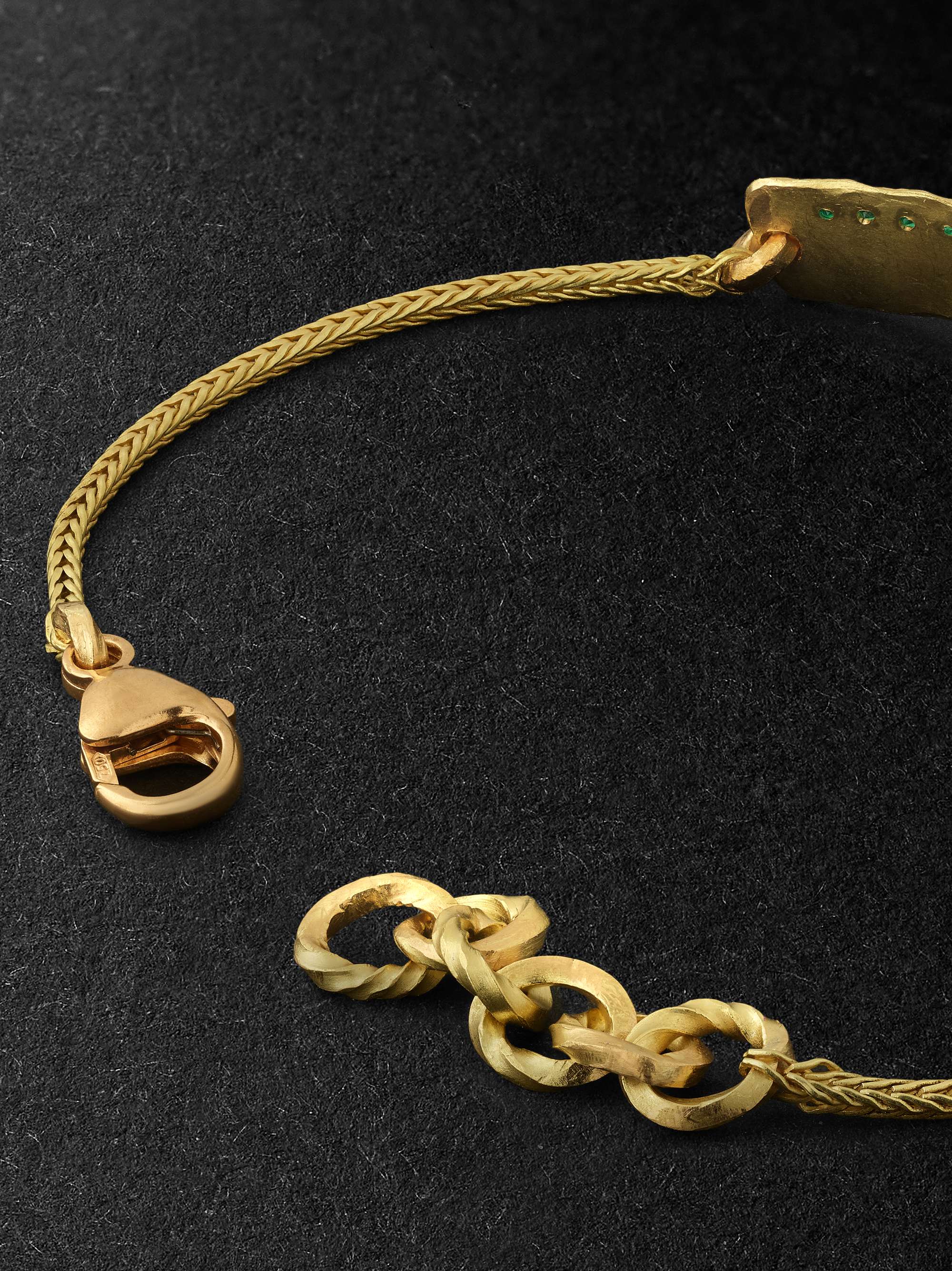 ELHANATI Mezuzah Gold Emerald Bracelet