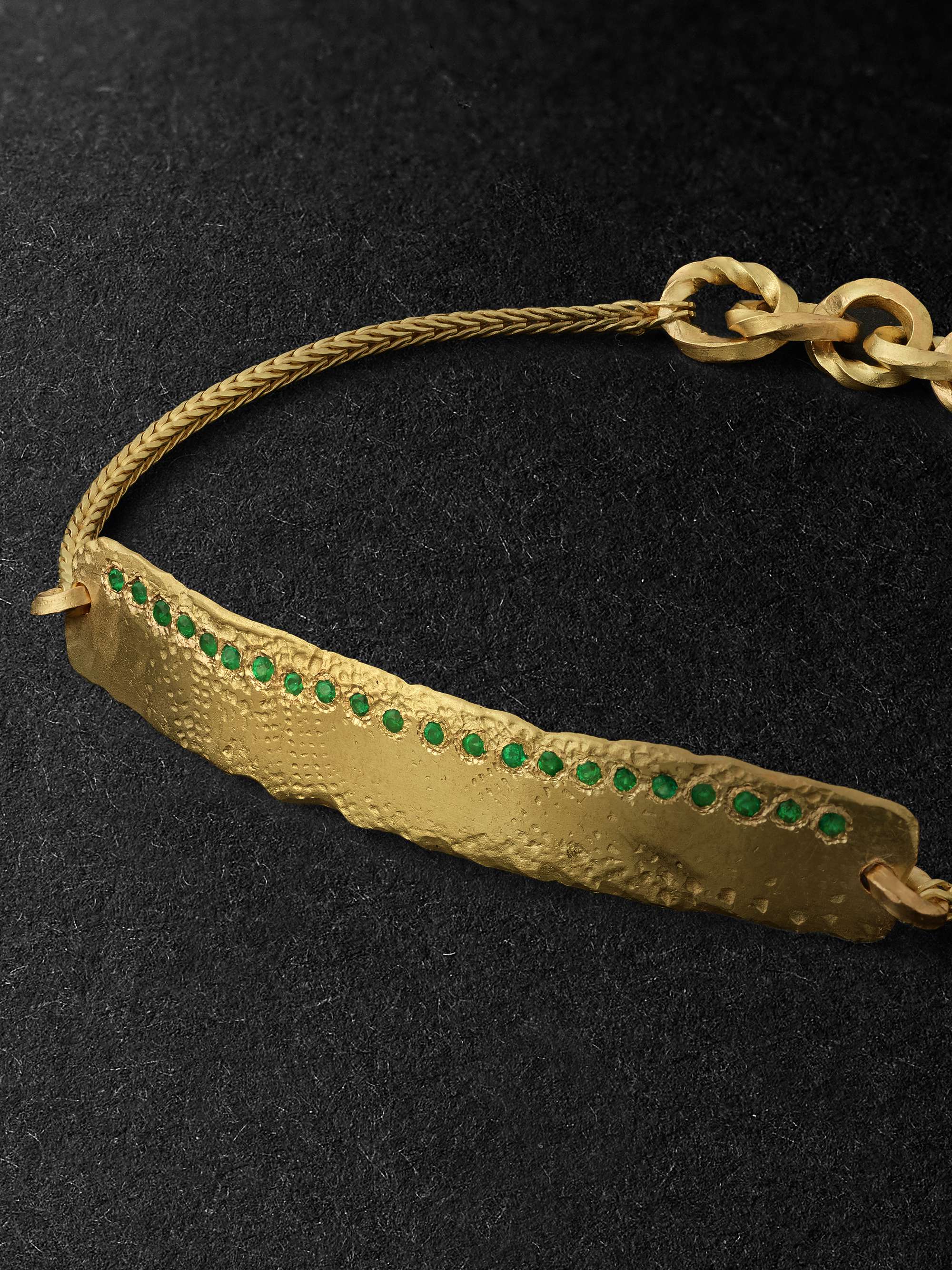 ELHANATI Mezuzah Gold Emerald Bracelet