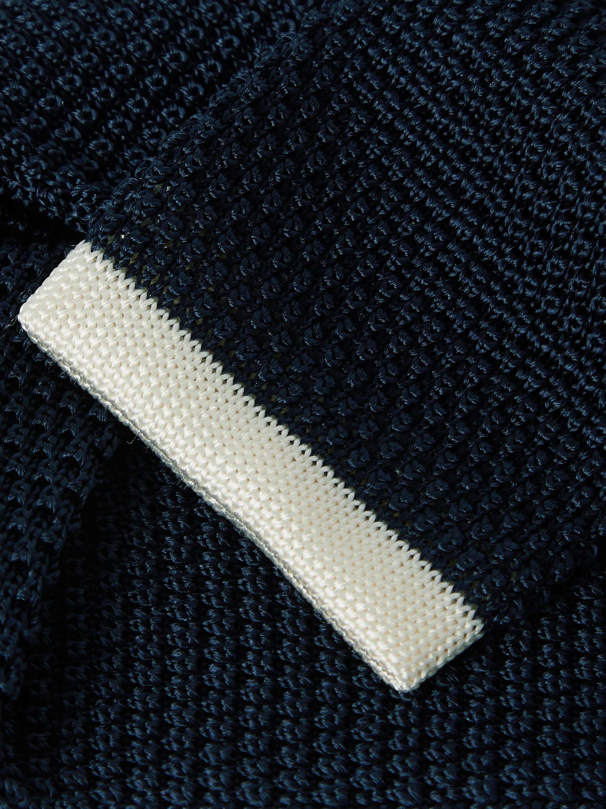 MR P. Knitted Silk Tie