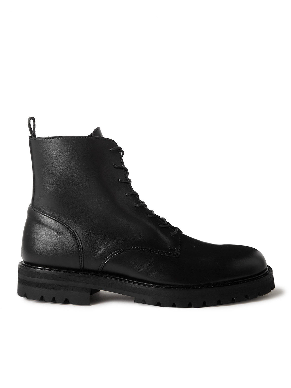 Mr P Jacques Leather Chelsea Boots In Black