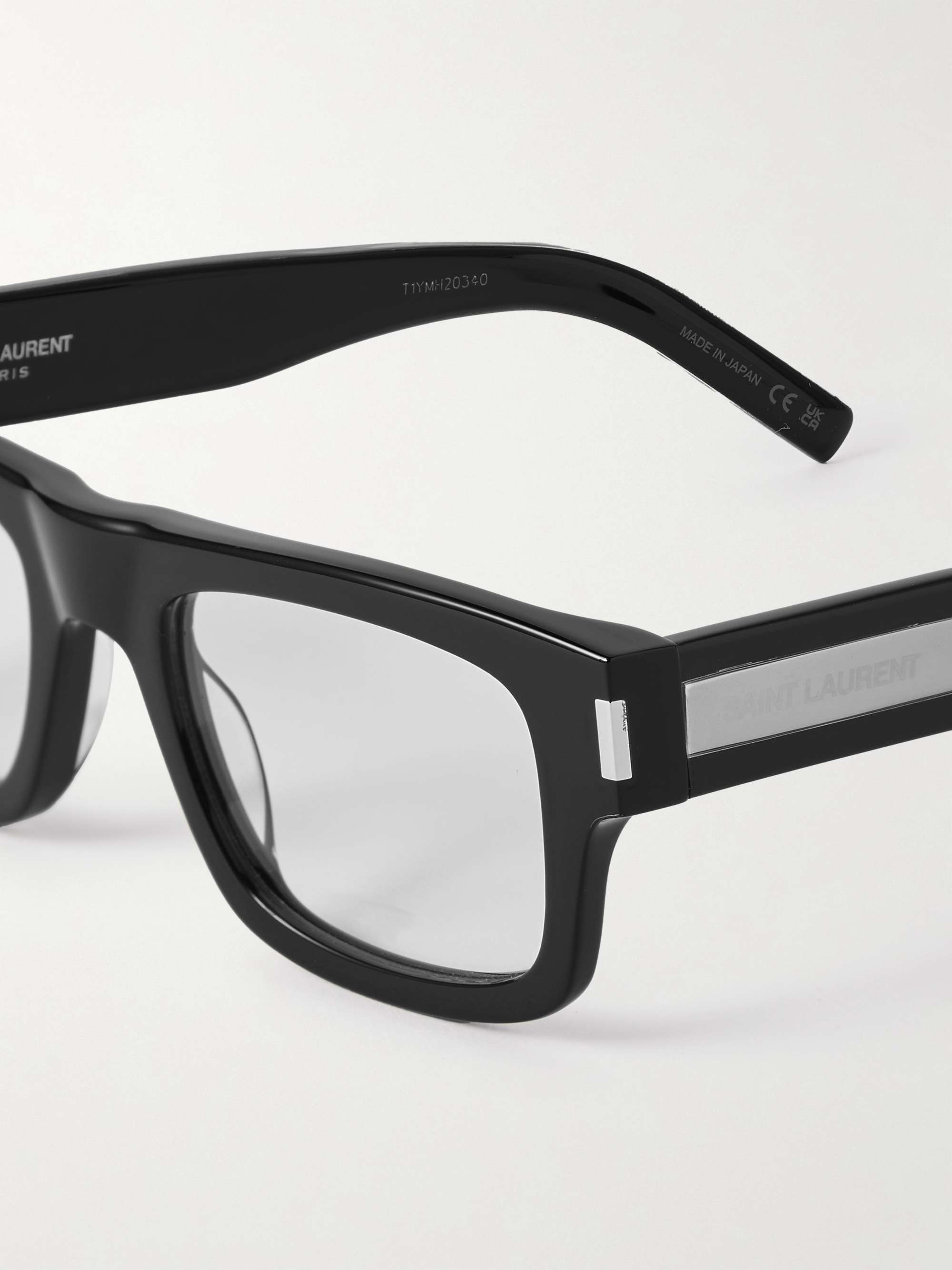 SAINT LAURENT EYEWEAR Square-Frame Acetate Optical Glasses