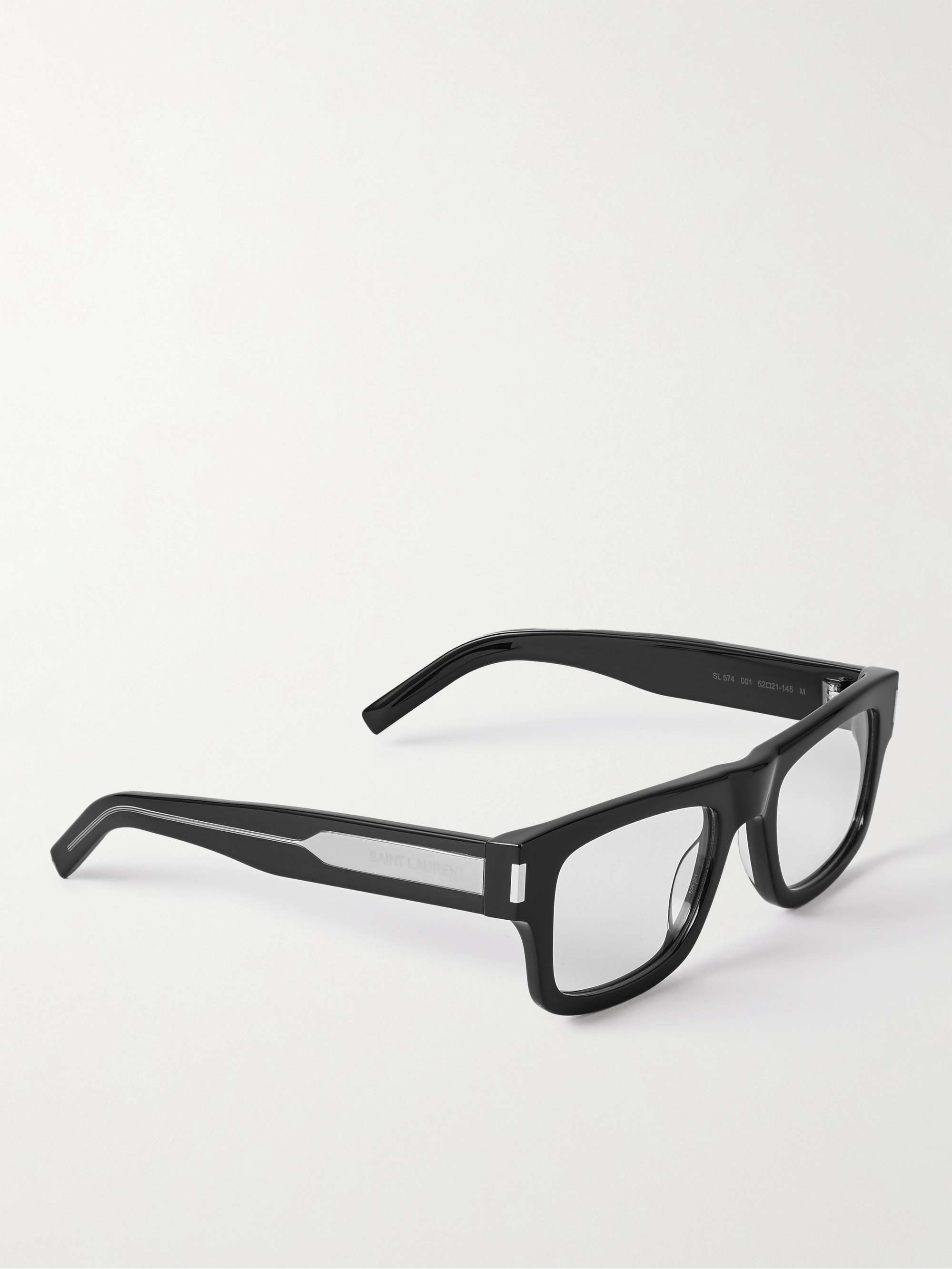 SAINT LAURENT EYEWEAR Square-Frame Acetate Optical Glasses