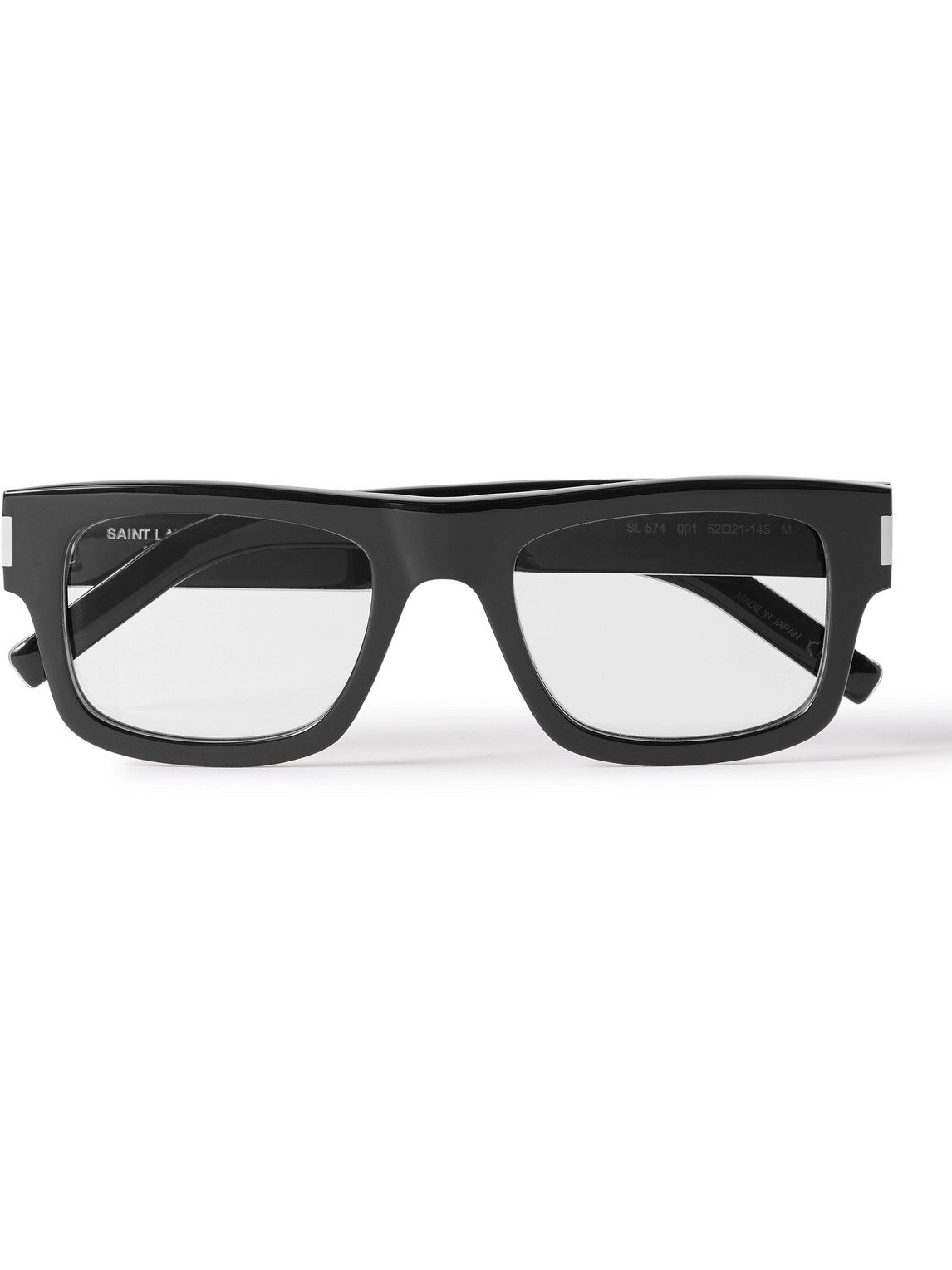 Saint Laurent Square-frame Acetate Optical Glasses In Black