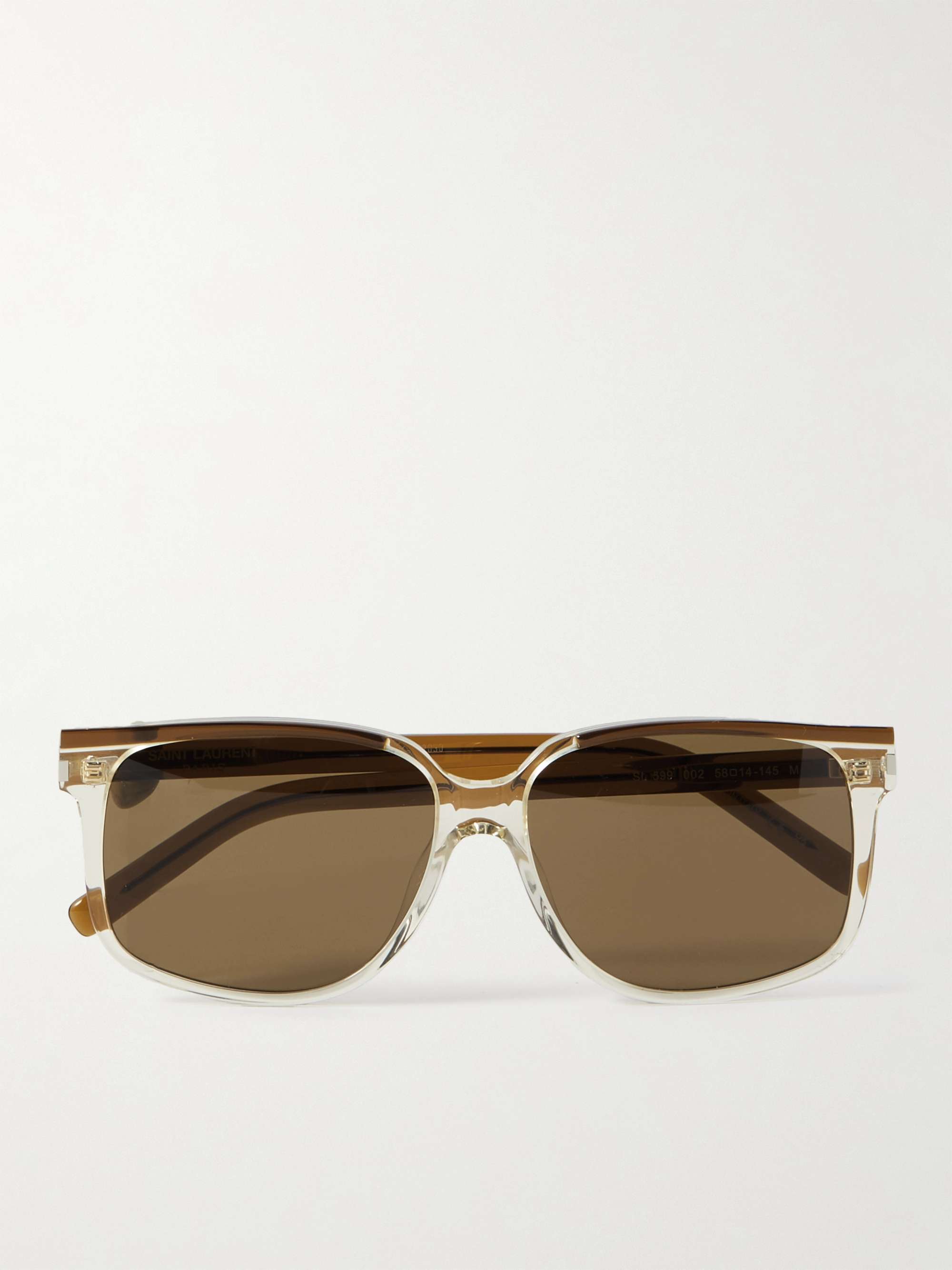 OFF-WHITE Virgil Square Frame Sunglasses Brown Turtleshell/Havana Green