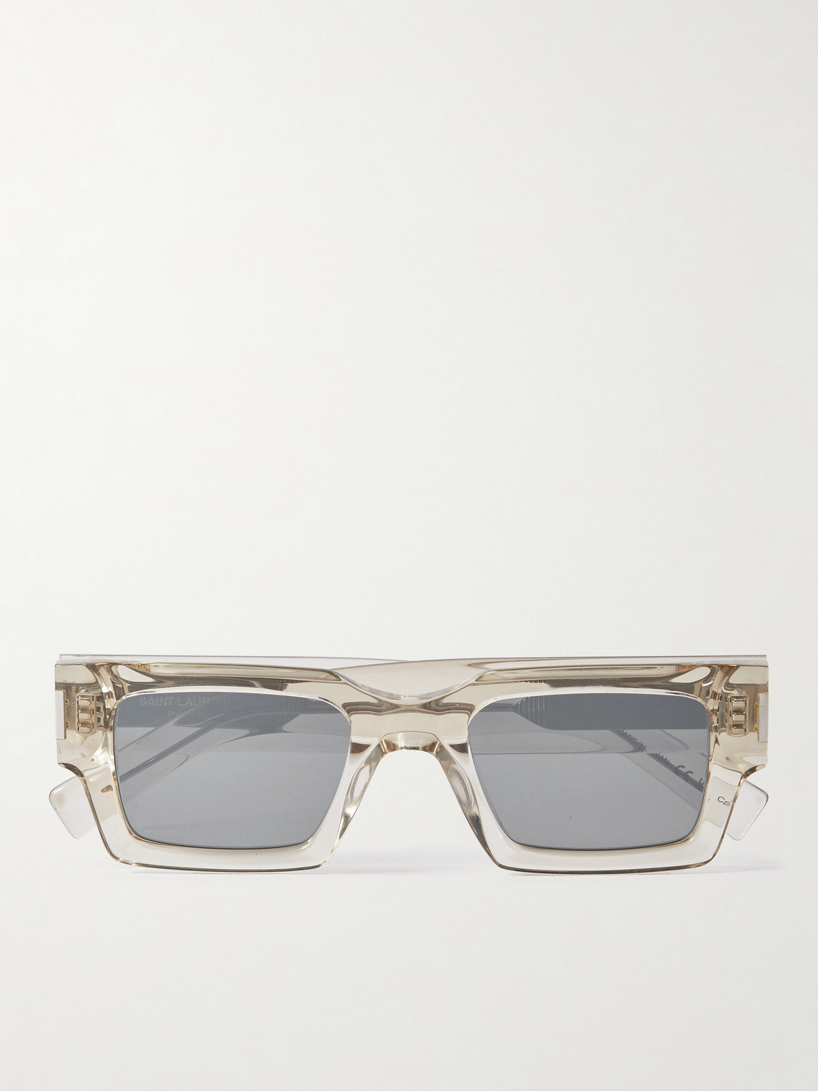 Saint Laurent Rectangular-Frame Acetate Sunglasses - Men