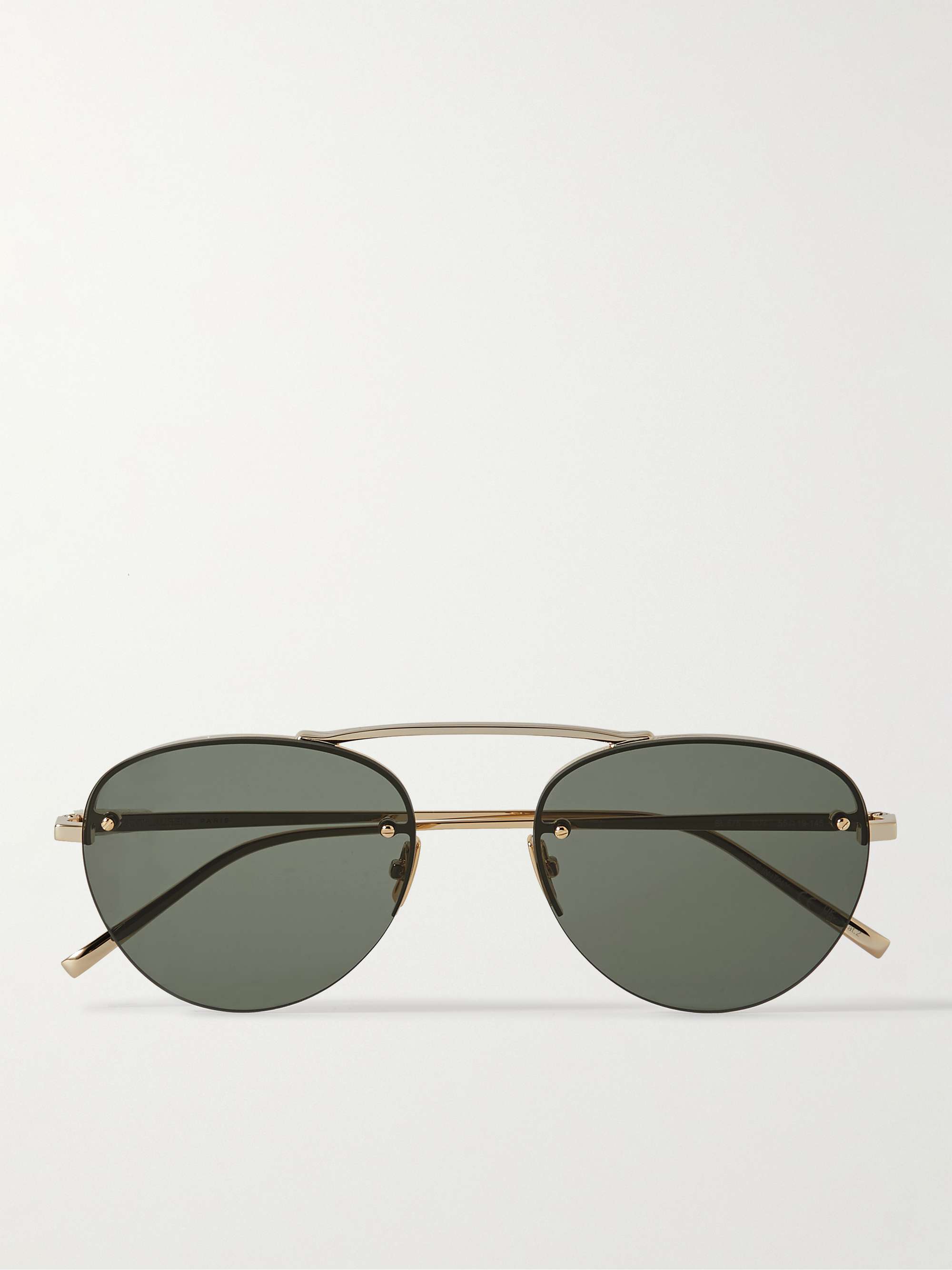ysl sunglasses with gold logo
