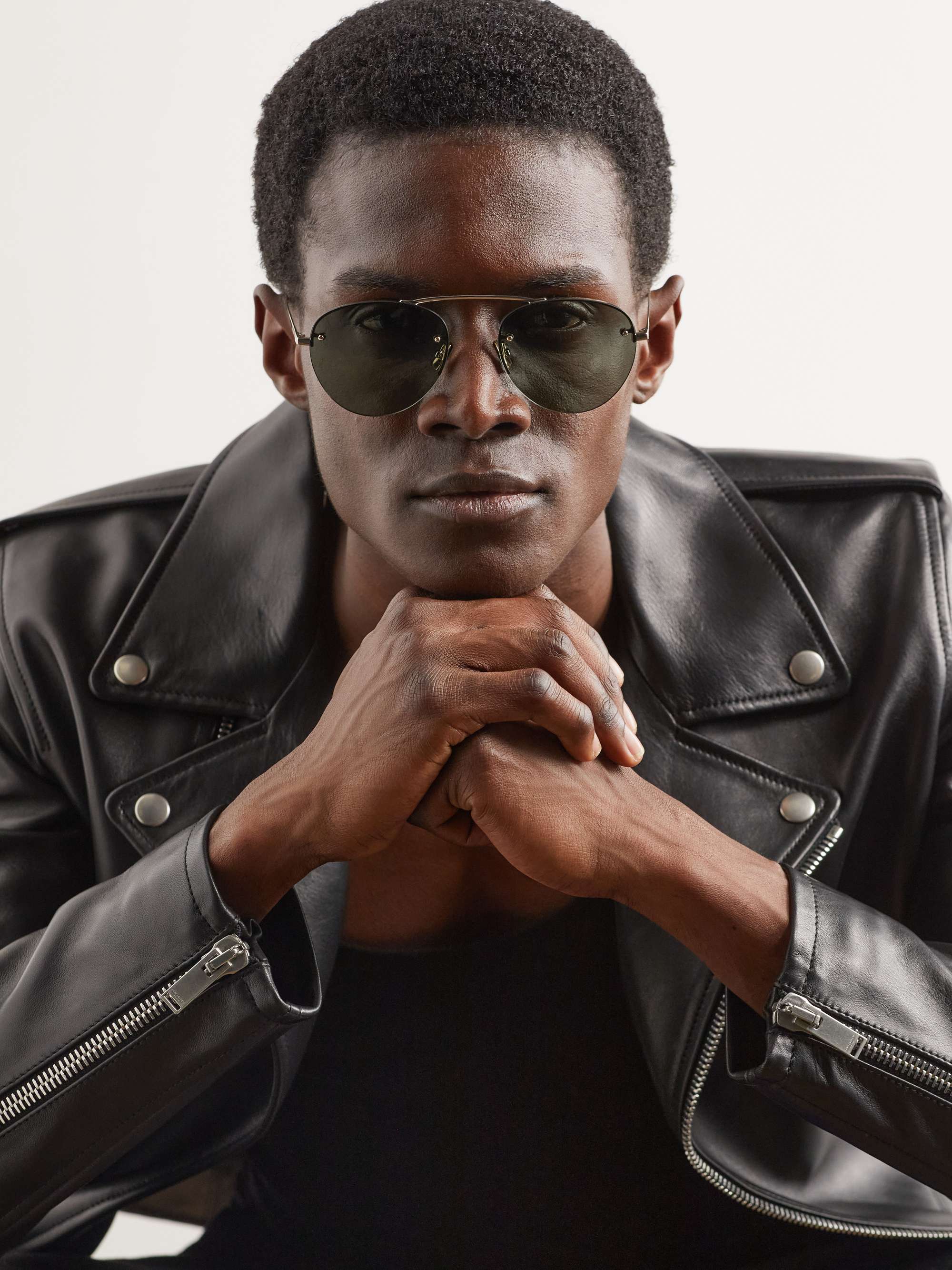 ysl men's aviator sunglasses