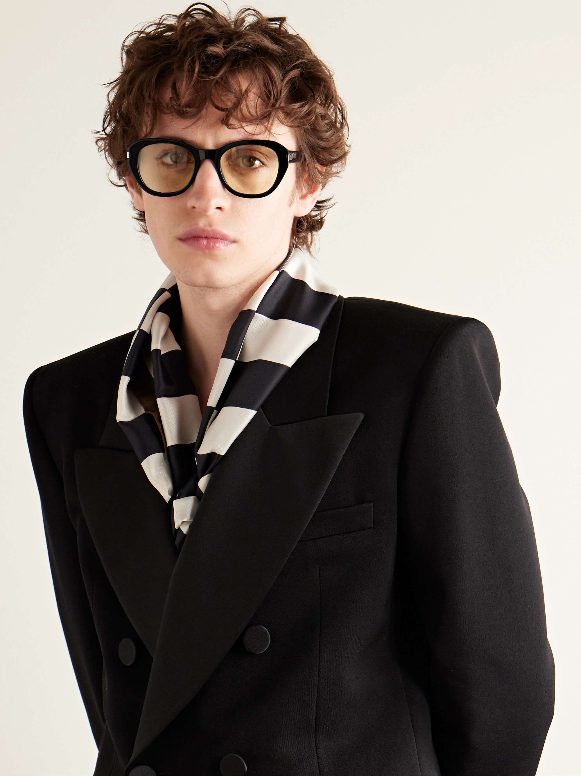 SAINT LAURENT EYEWEAR D-Frame Acetate Sunglasses