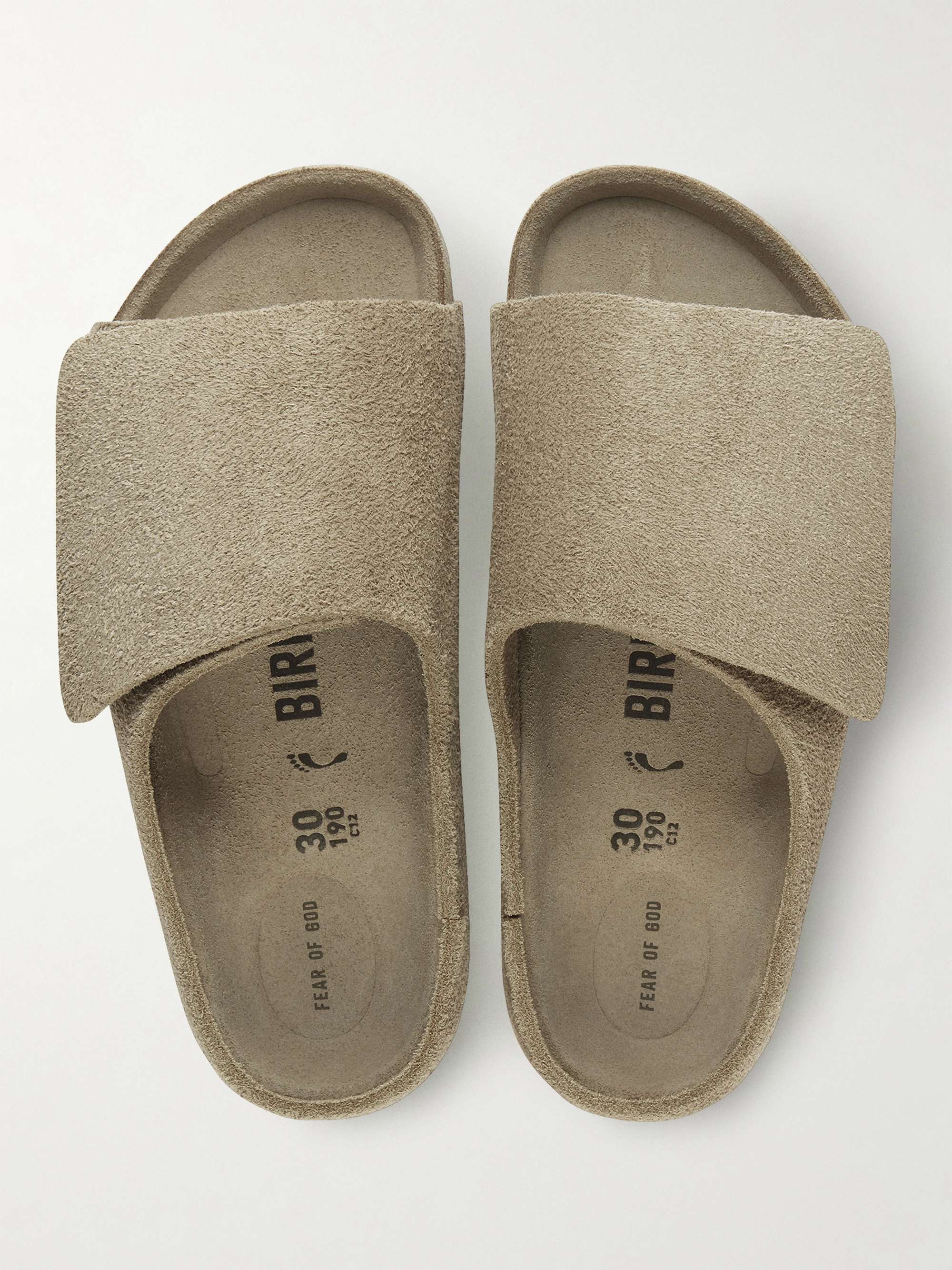 Birkenstock x Fear of God Neutrals Los Feliz Suede Slides11