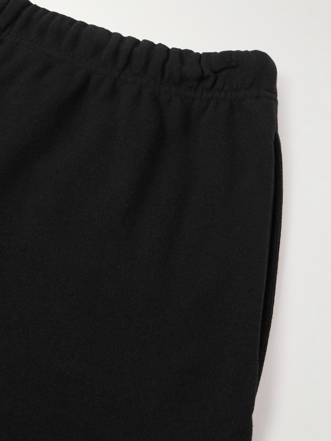 Celine Straight-leg Logo-embroidered Cotton-jersey Drawstring Shorts In Black