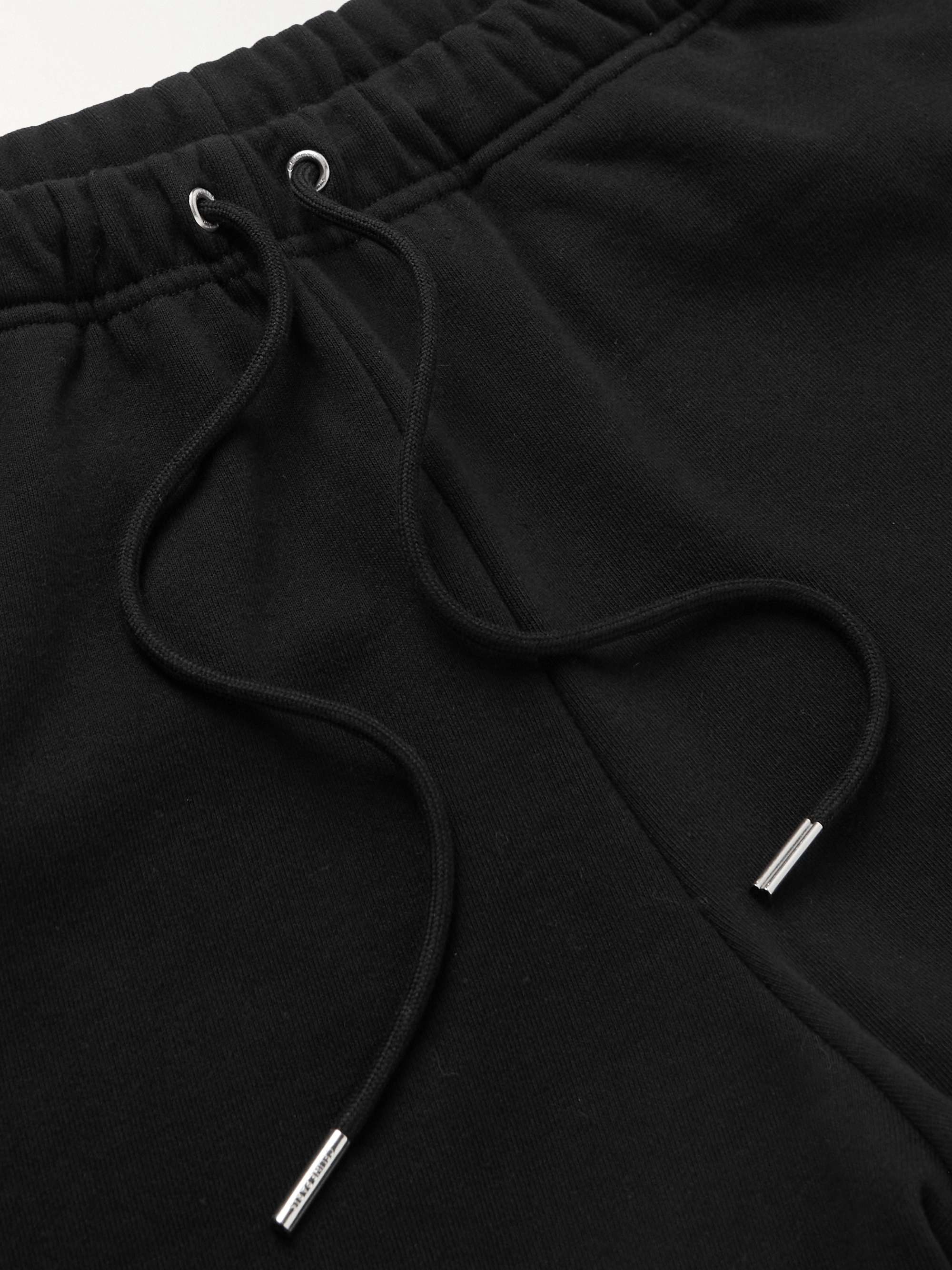 CELINE HOMME Straight-Leg Logo-Print Cotton-Jersey Drawstring Shorts