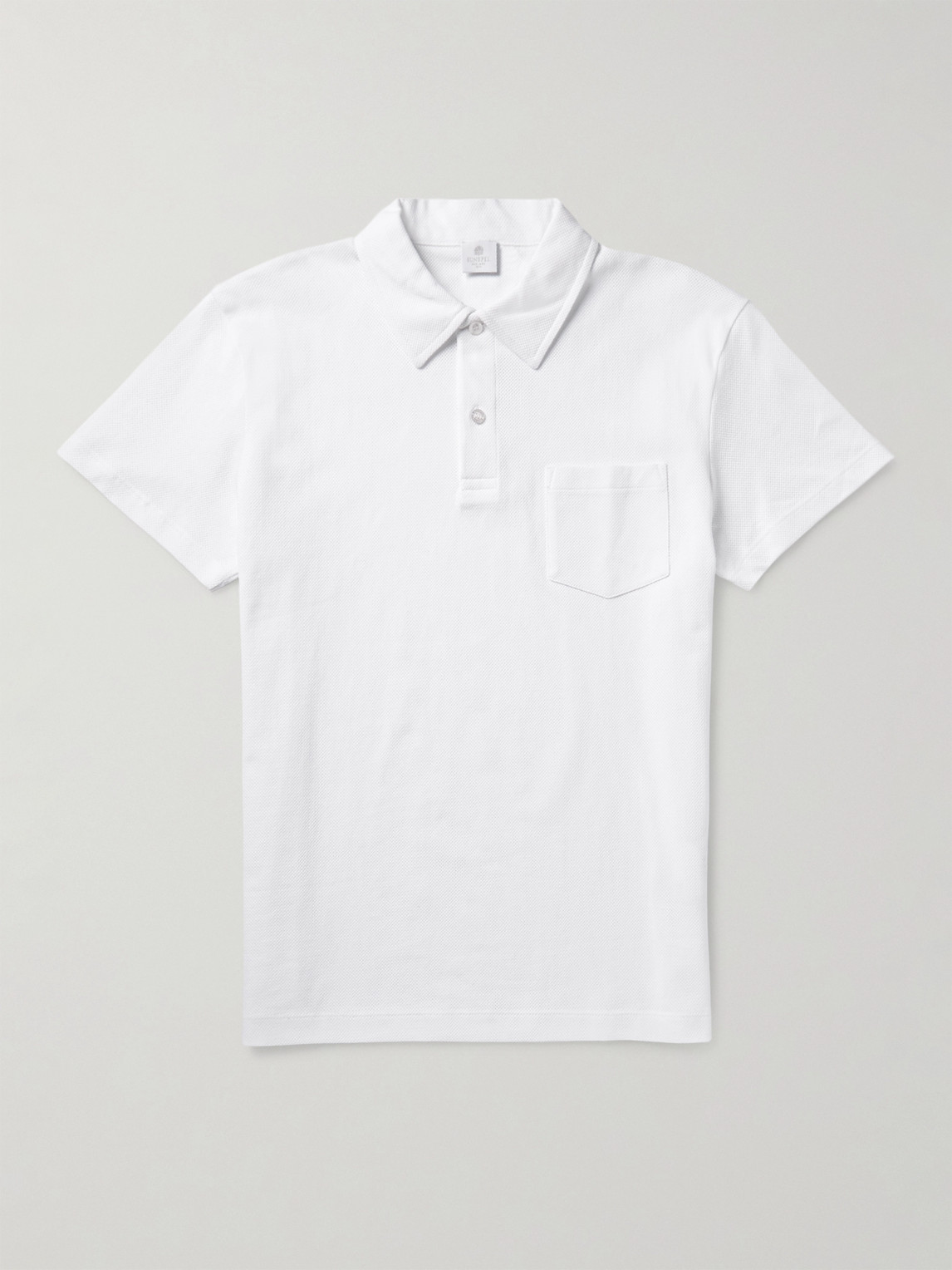 Sunspel Riviera Cotton-Mesh Polo hirt - Men